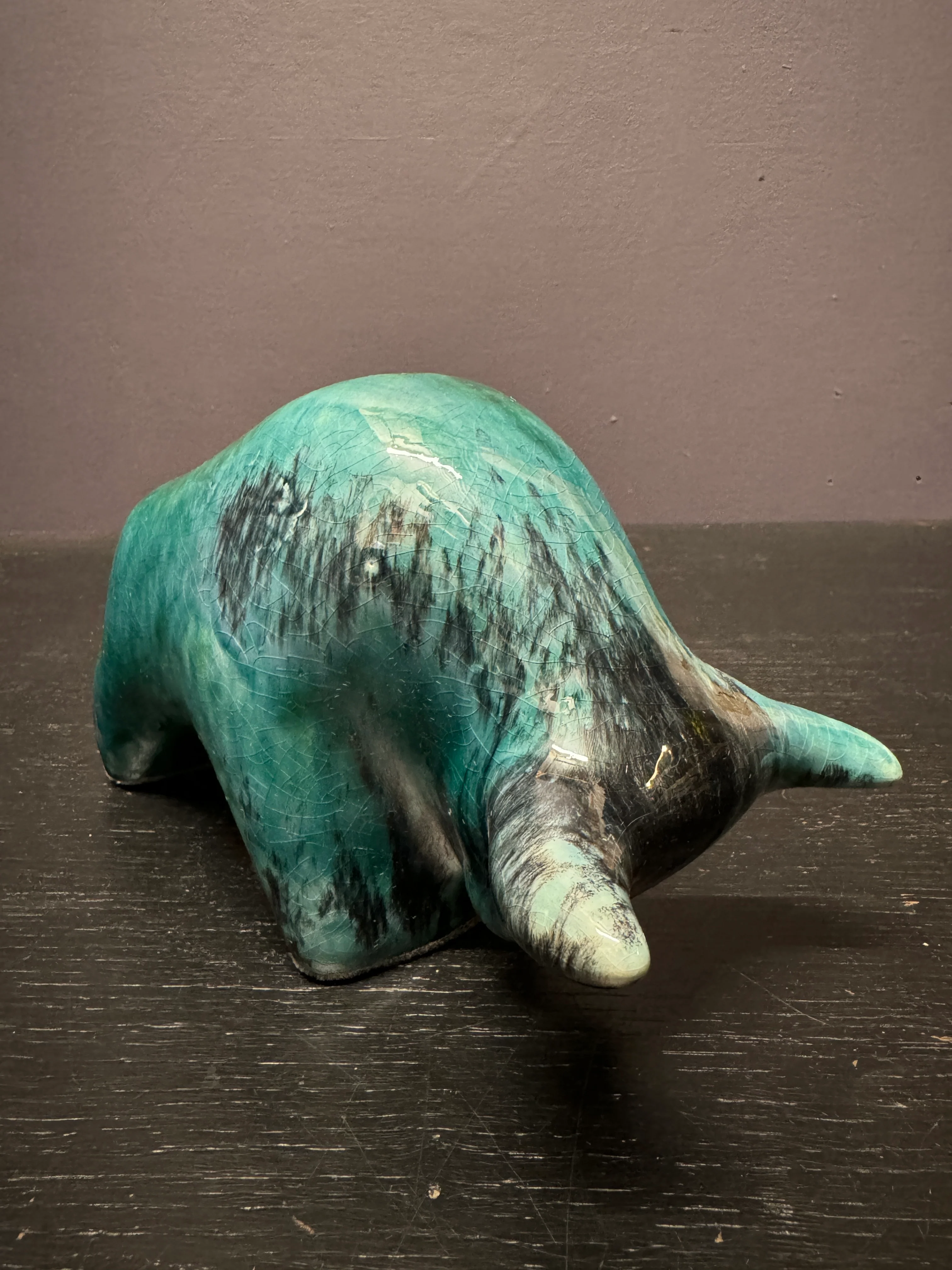 Otto Keramik Classic Ceramic Bull West German Pottery Fat Lava - Image 5