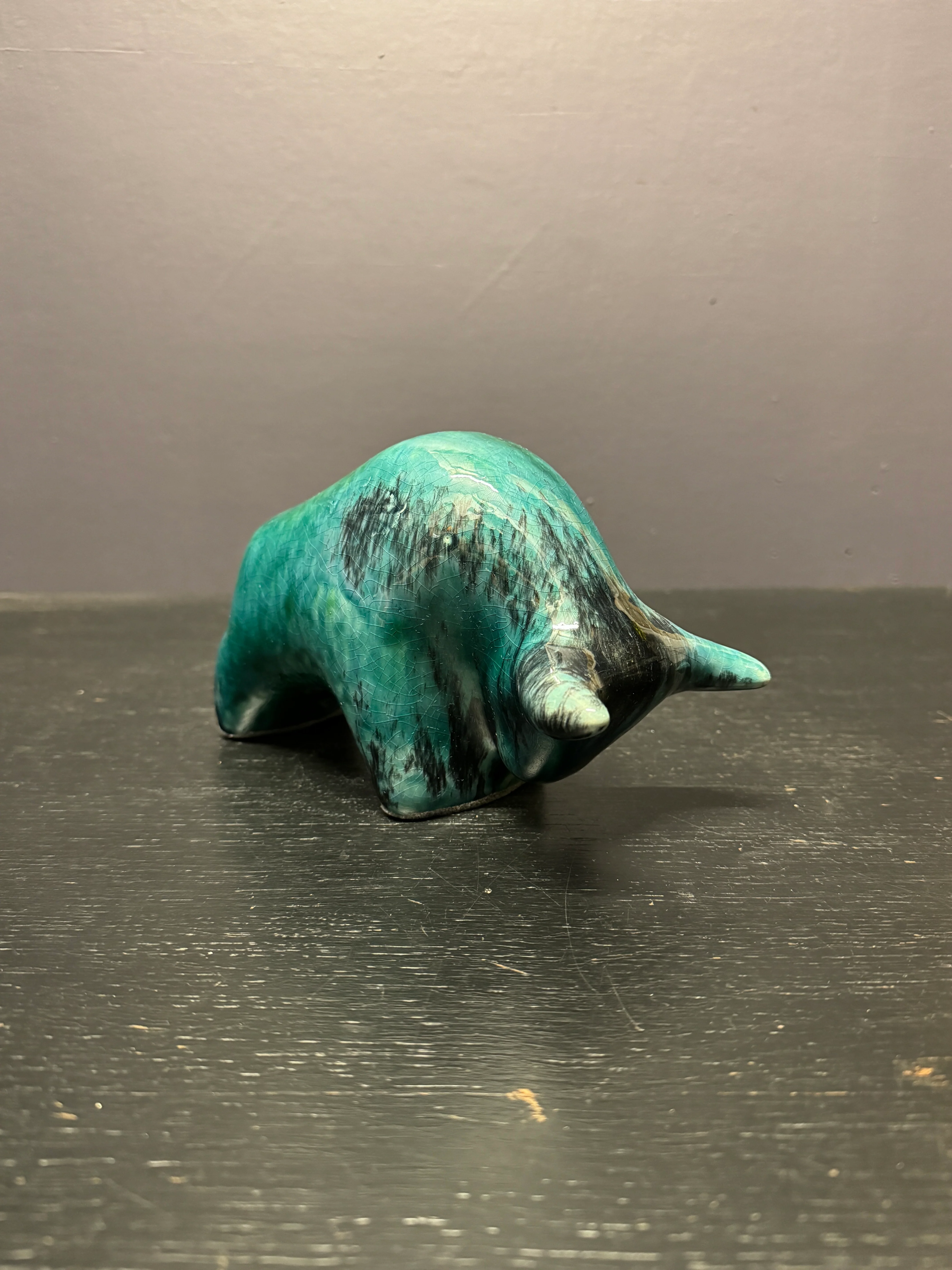 Otto Keramik Classic Ceramic Bull West German Pottery Fat Lava - Image 6