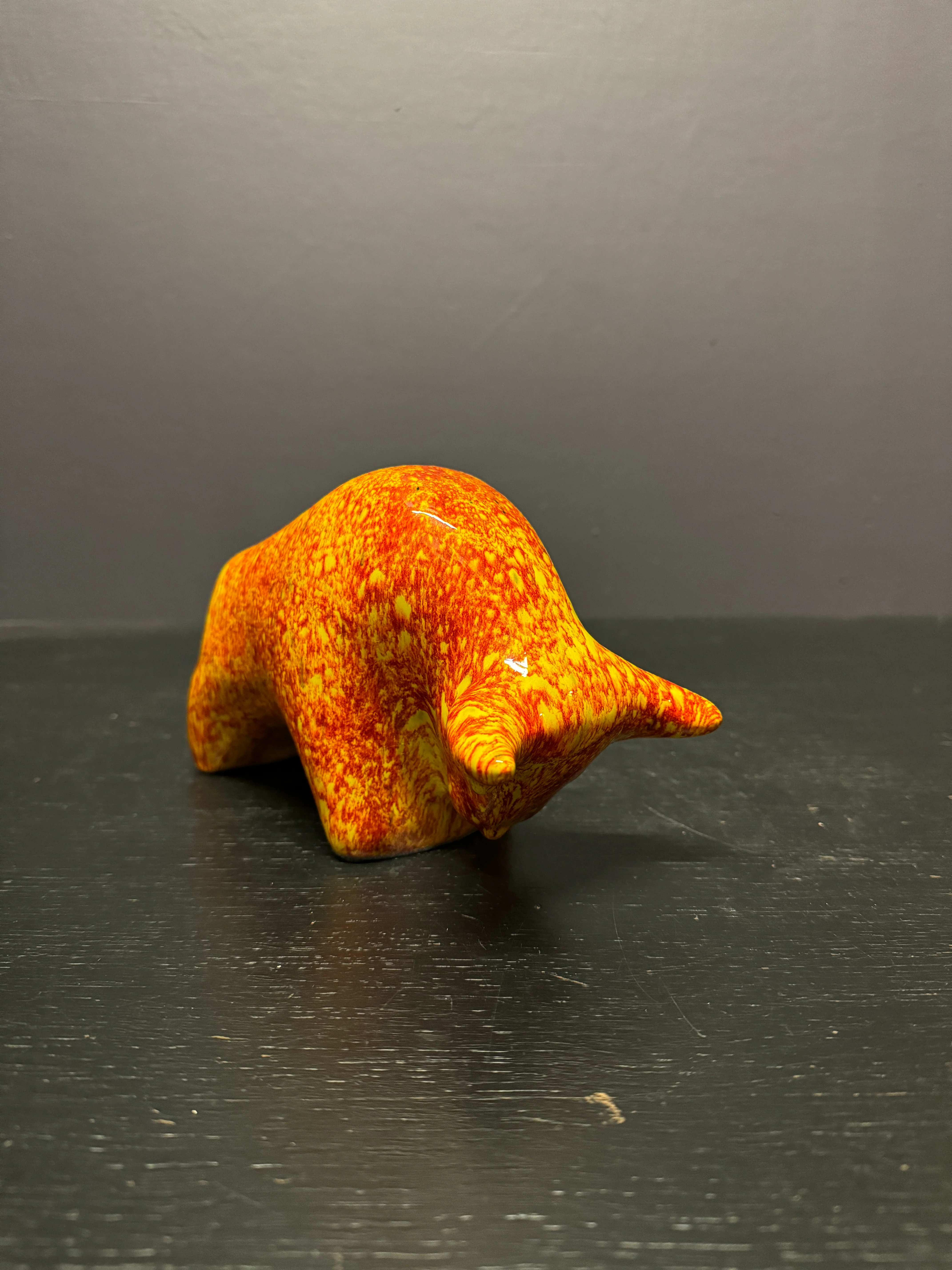 Otto Keramik Classic Ceramic Bull West German Pottery Fat Lava - Image 6