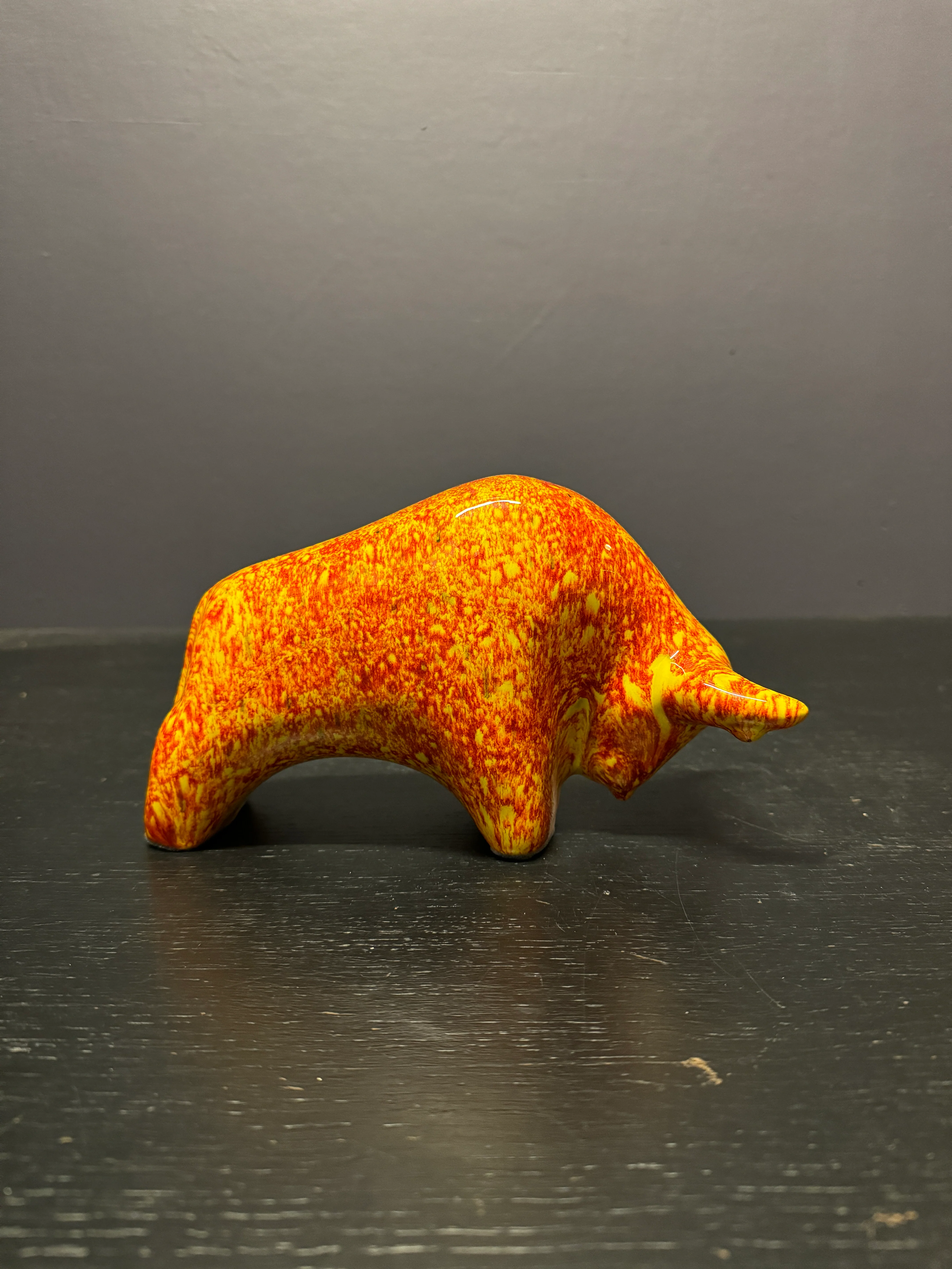 Otto Keramik Classic Ceramic Bull West German Pottery Fat Lava - Image 7