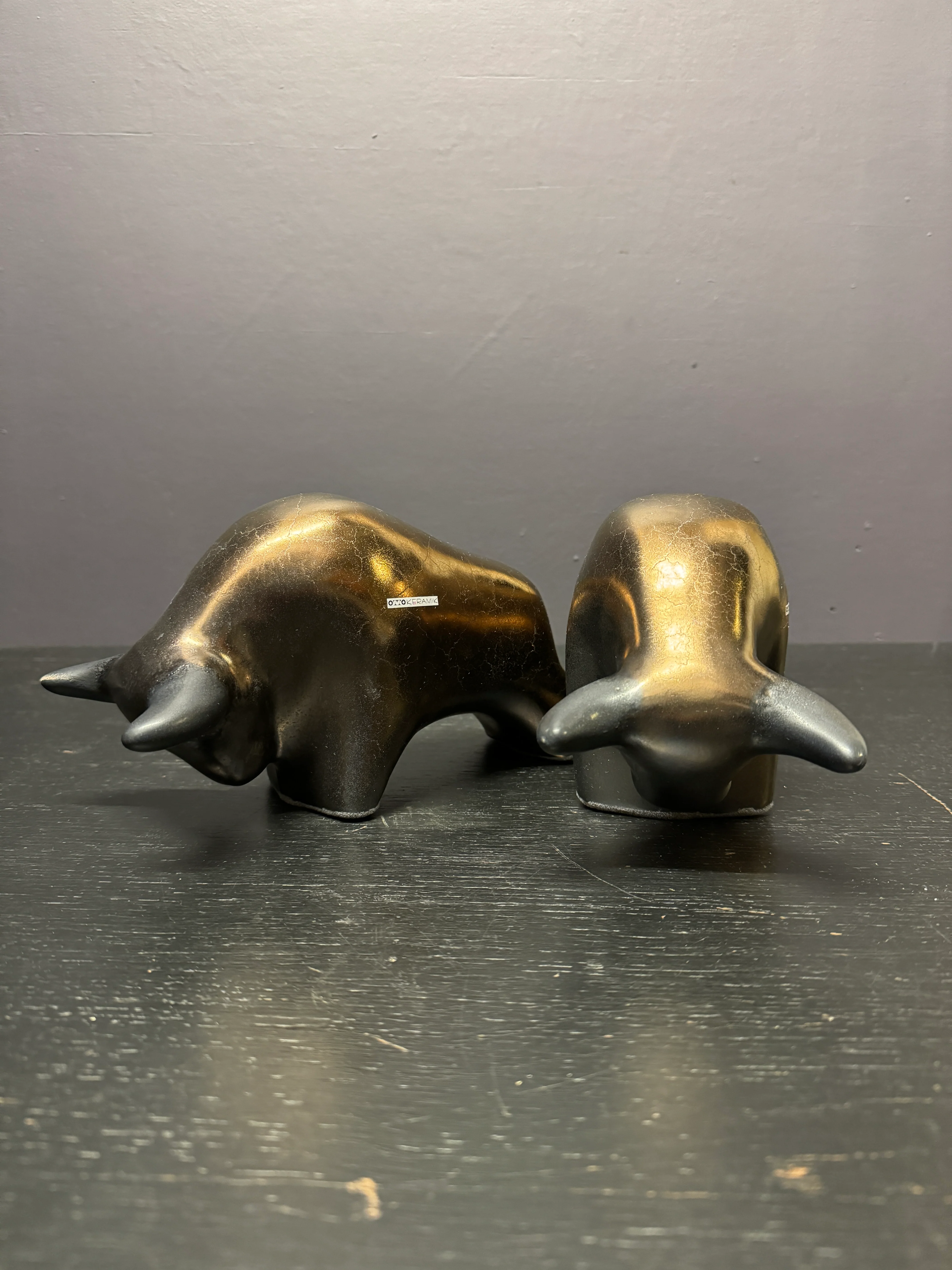 Otto Keramik Classic Ceramic Bull West German Pottery Fat Lava - Image 10