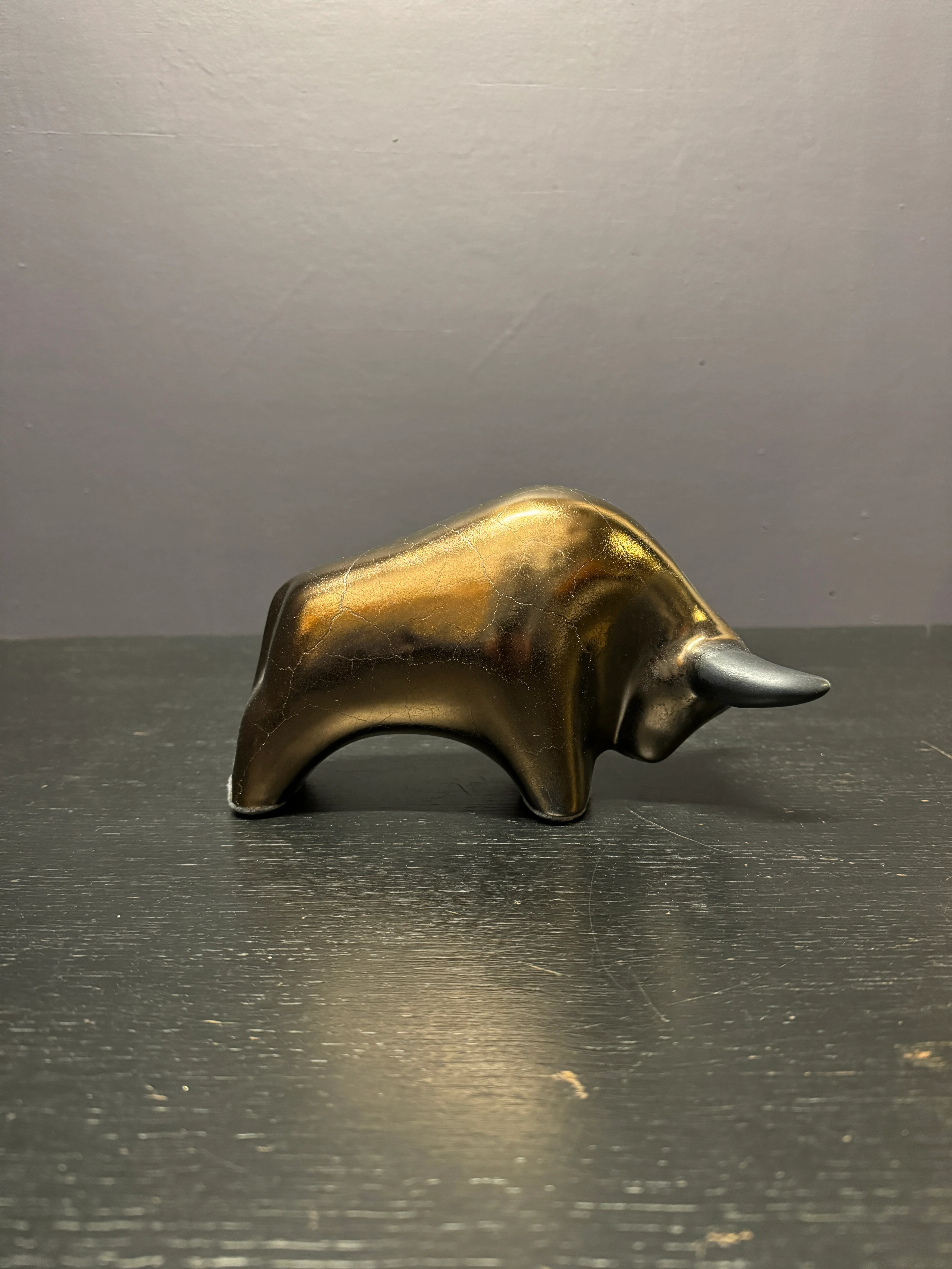 Otto Keramik Classic Ceramic Bull West German Pottery Fat Lava - Image 7