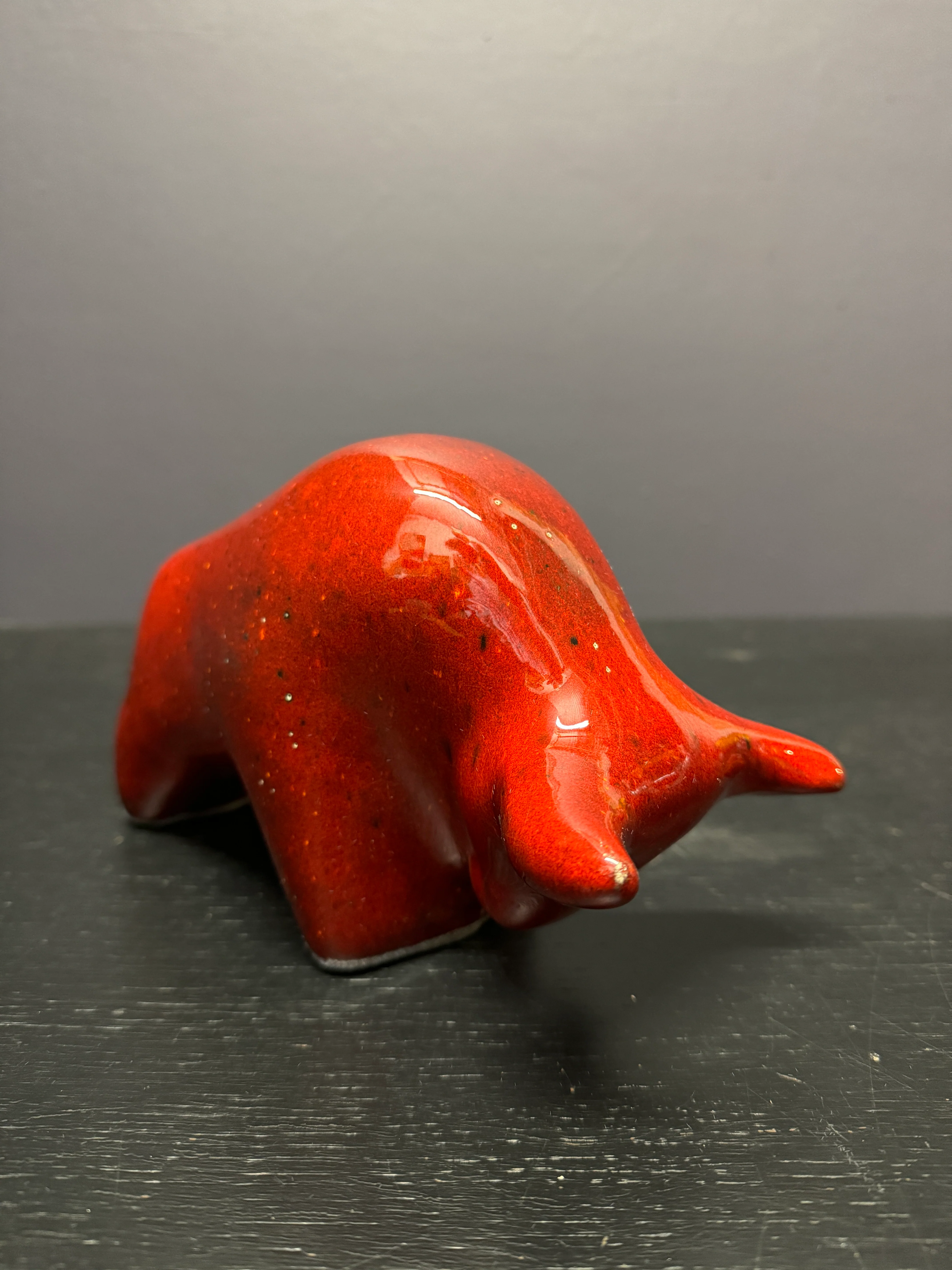 Otto Keramik Classic Ceramic Bull West German Pottery Fat Lava - Image 5