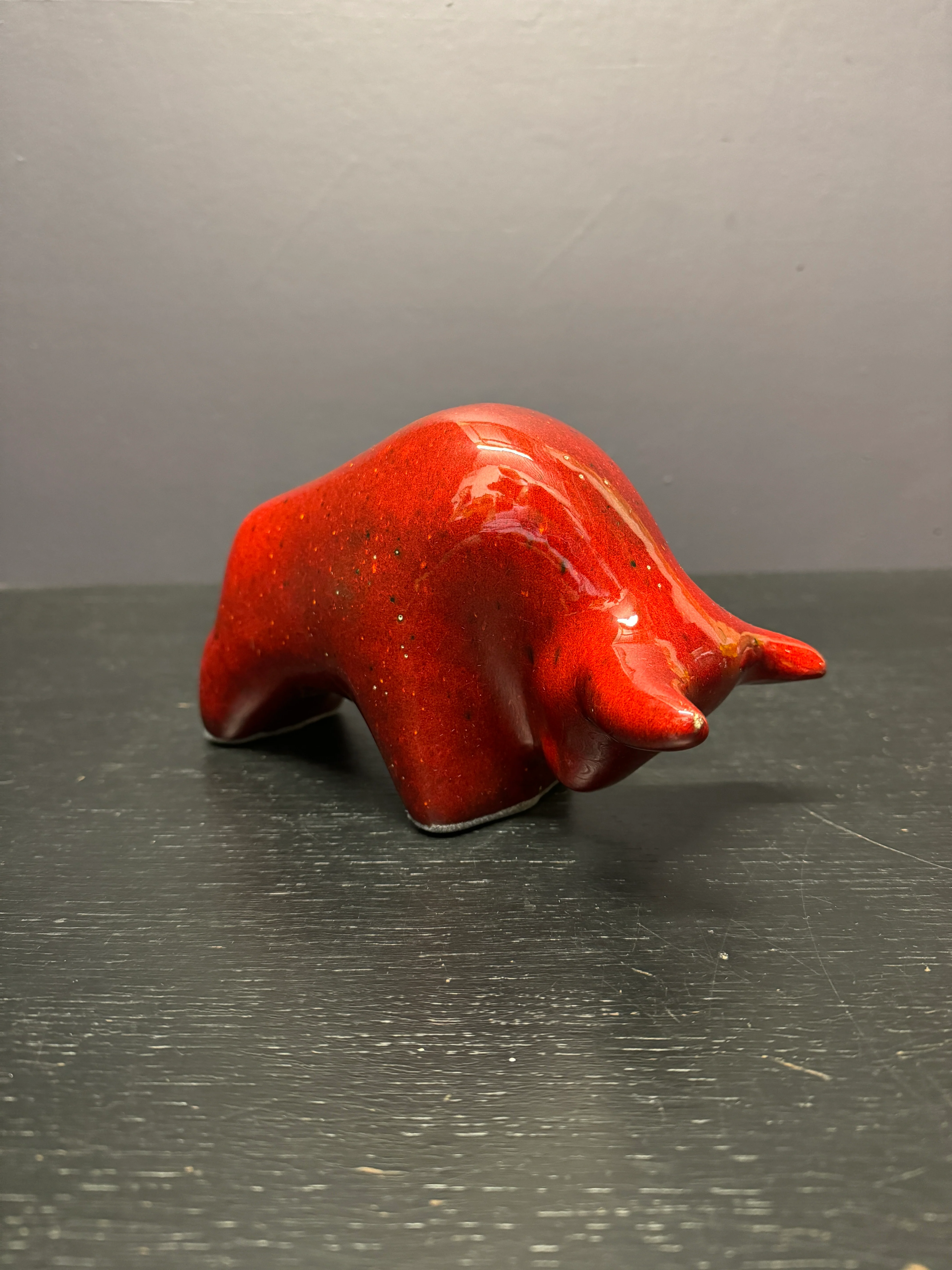 Otto Keramik Classic Ceramic Bull West German Pottery Fat Lava - Image 6