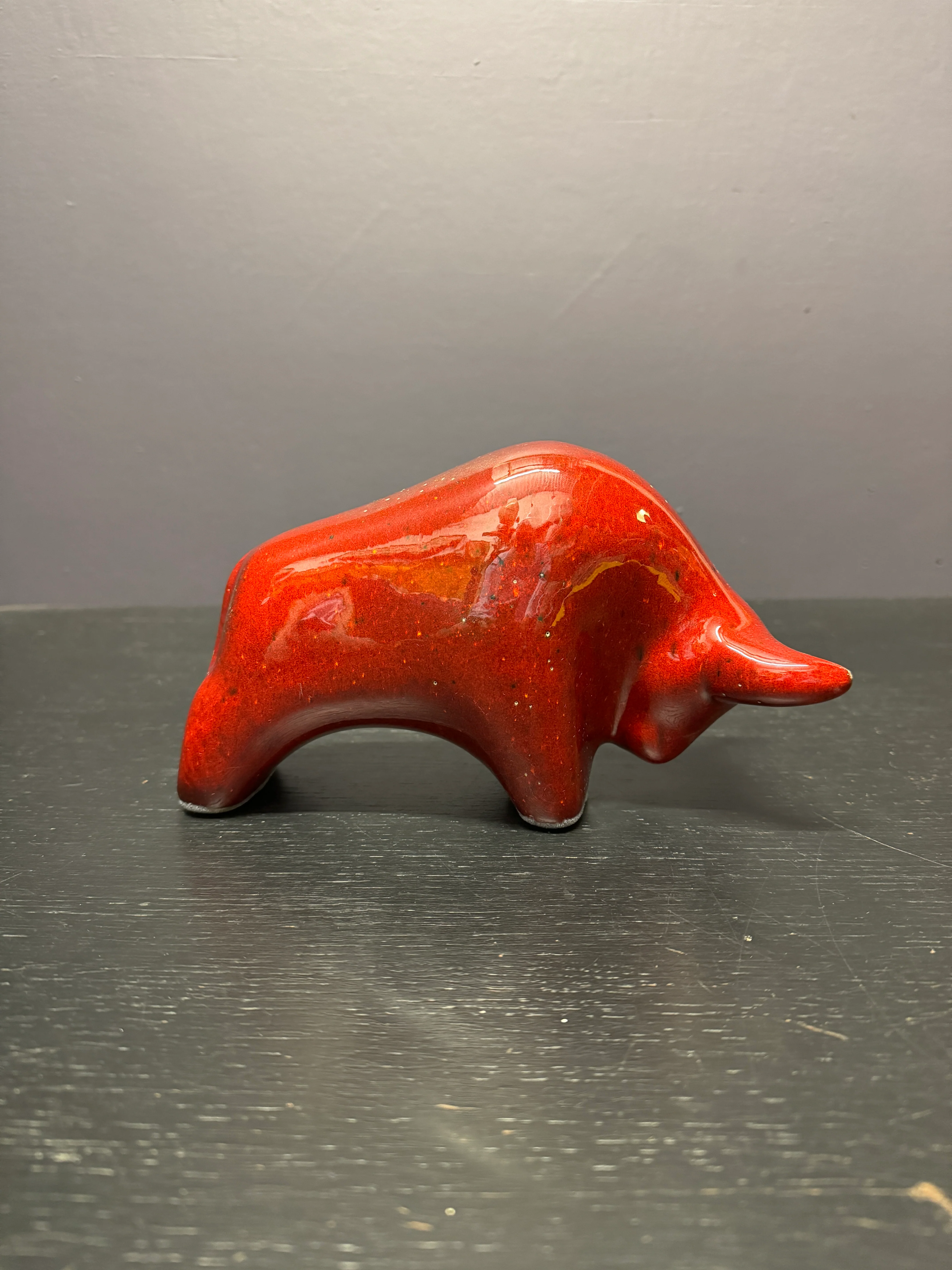 Otto Keramik Classic Ceramic Bull West German Pottery Fat Lava - Image 7