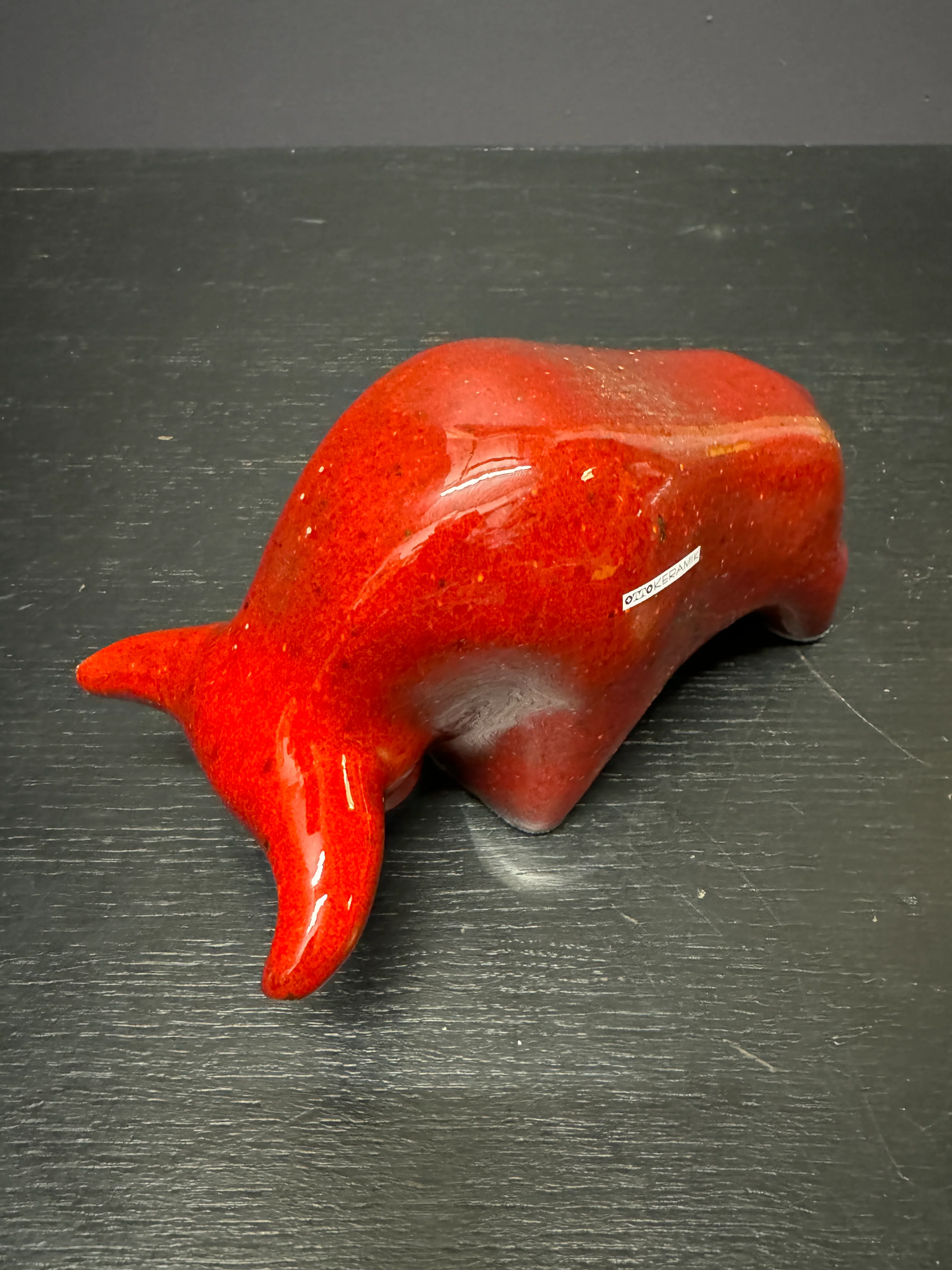 Otto Keramik Classic Ceramic Bull West German Pottery Fat Lava - Image 8