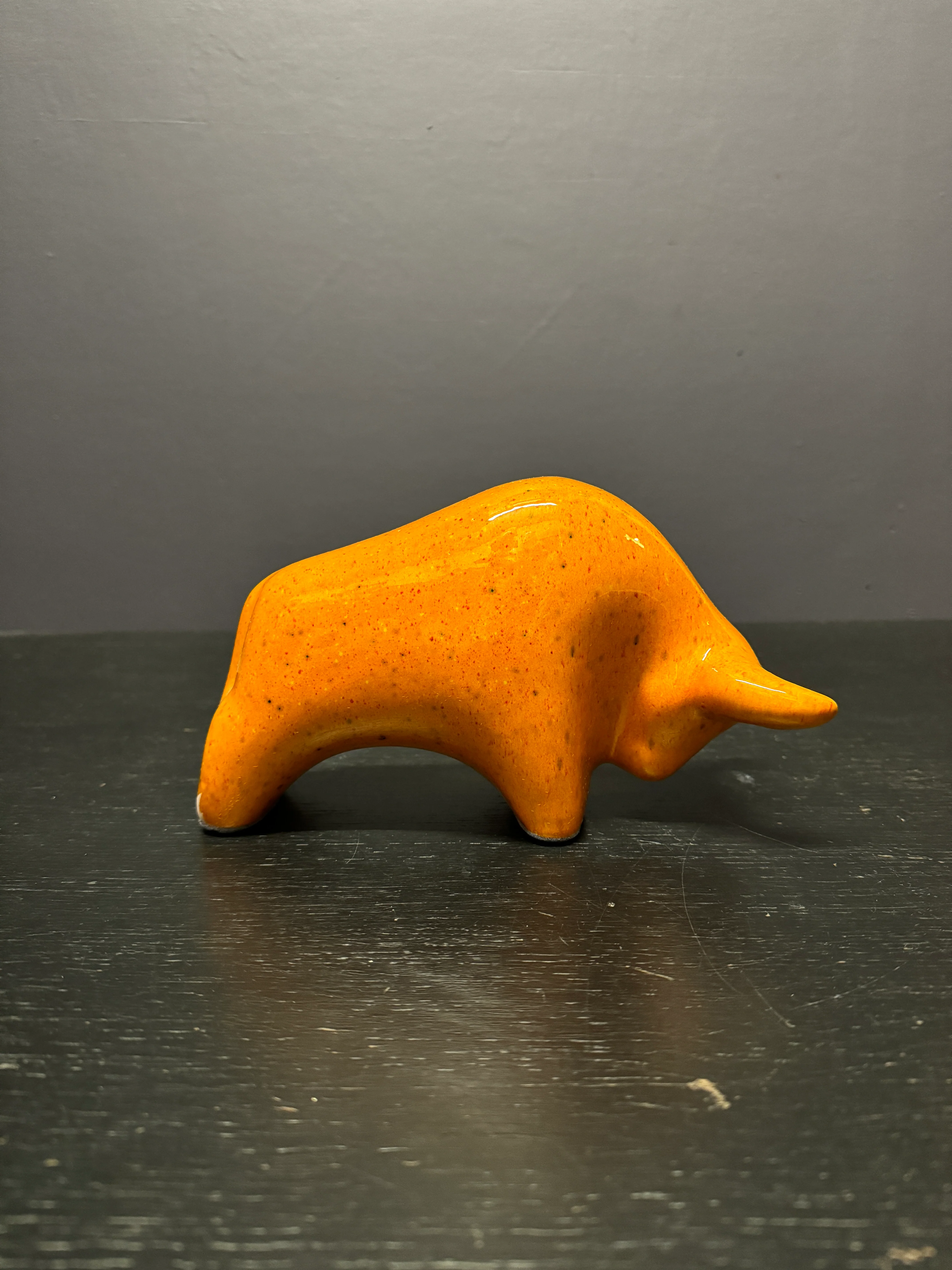 Otto Keramik Classic Ceramic Bull West German Pottery Fat Lava - Image 7