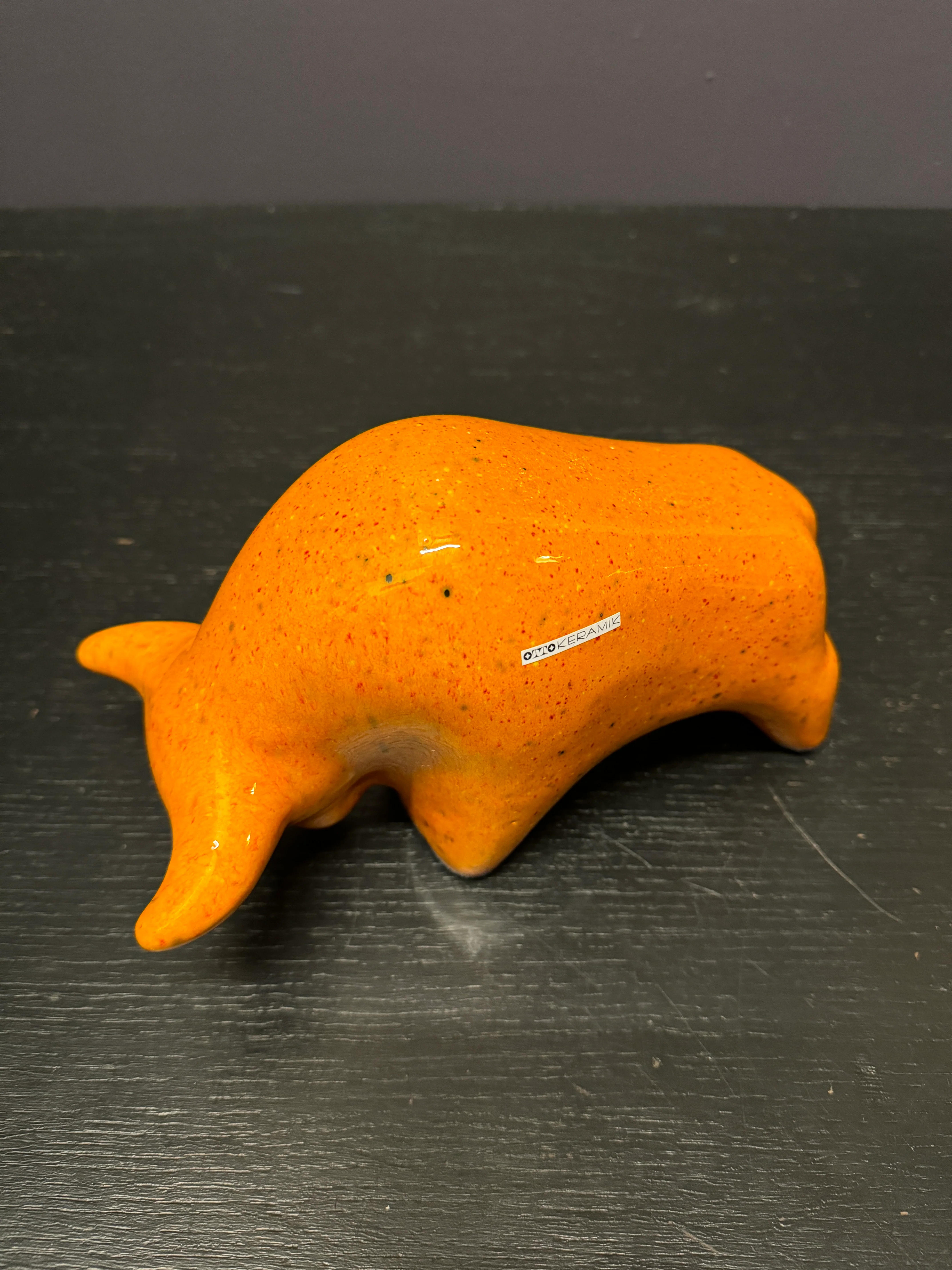 Otto Keramik Classic Ceramic Bull West German Pottery Fat Lava - Image 8