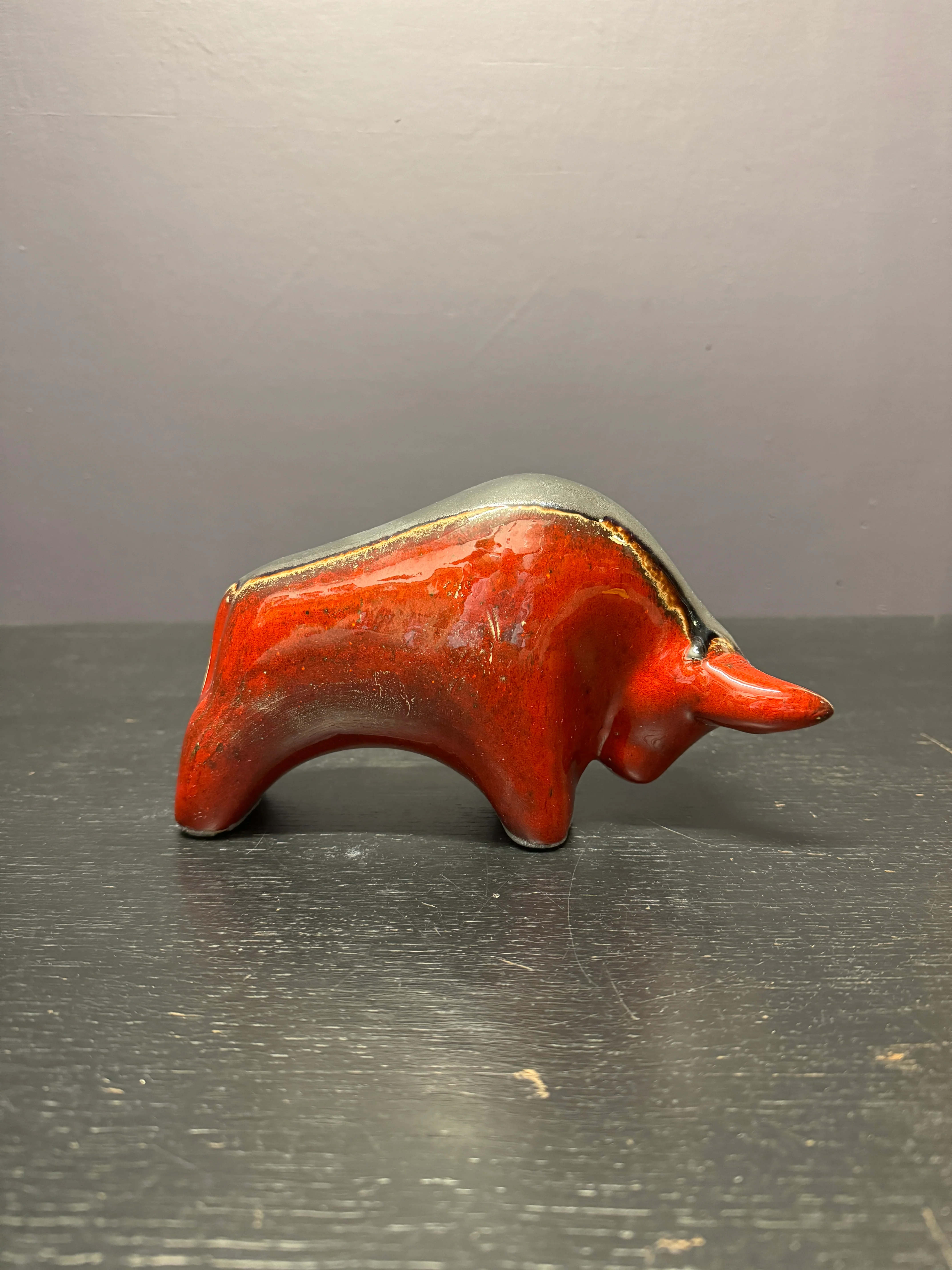 Otto Keramik Classic Ceramic Bull West German Pottery Fat Lava - Image 7