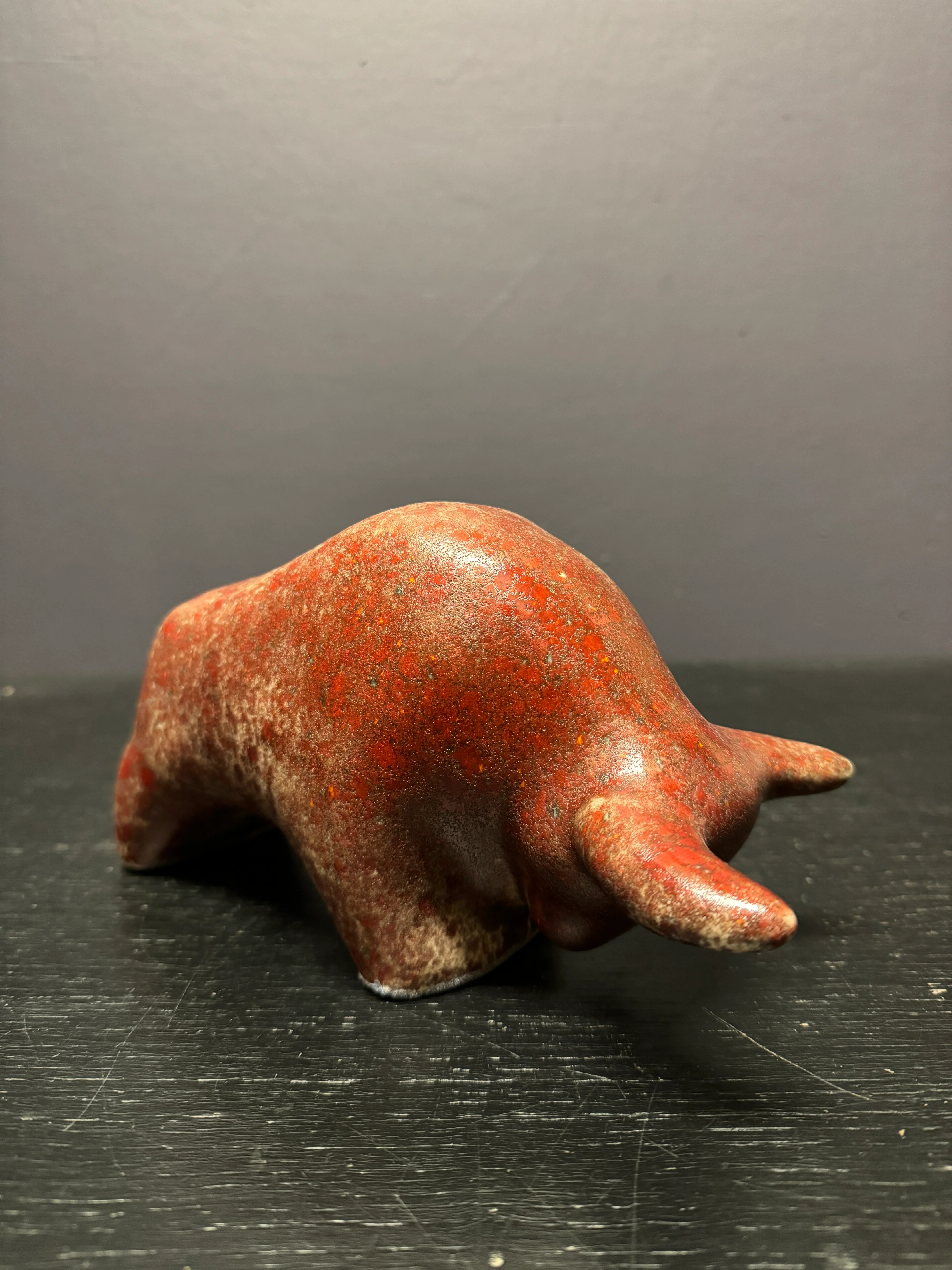Otto Keramik Classic Ceramic Bull West German Pottery Fat Lava - Image 5