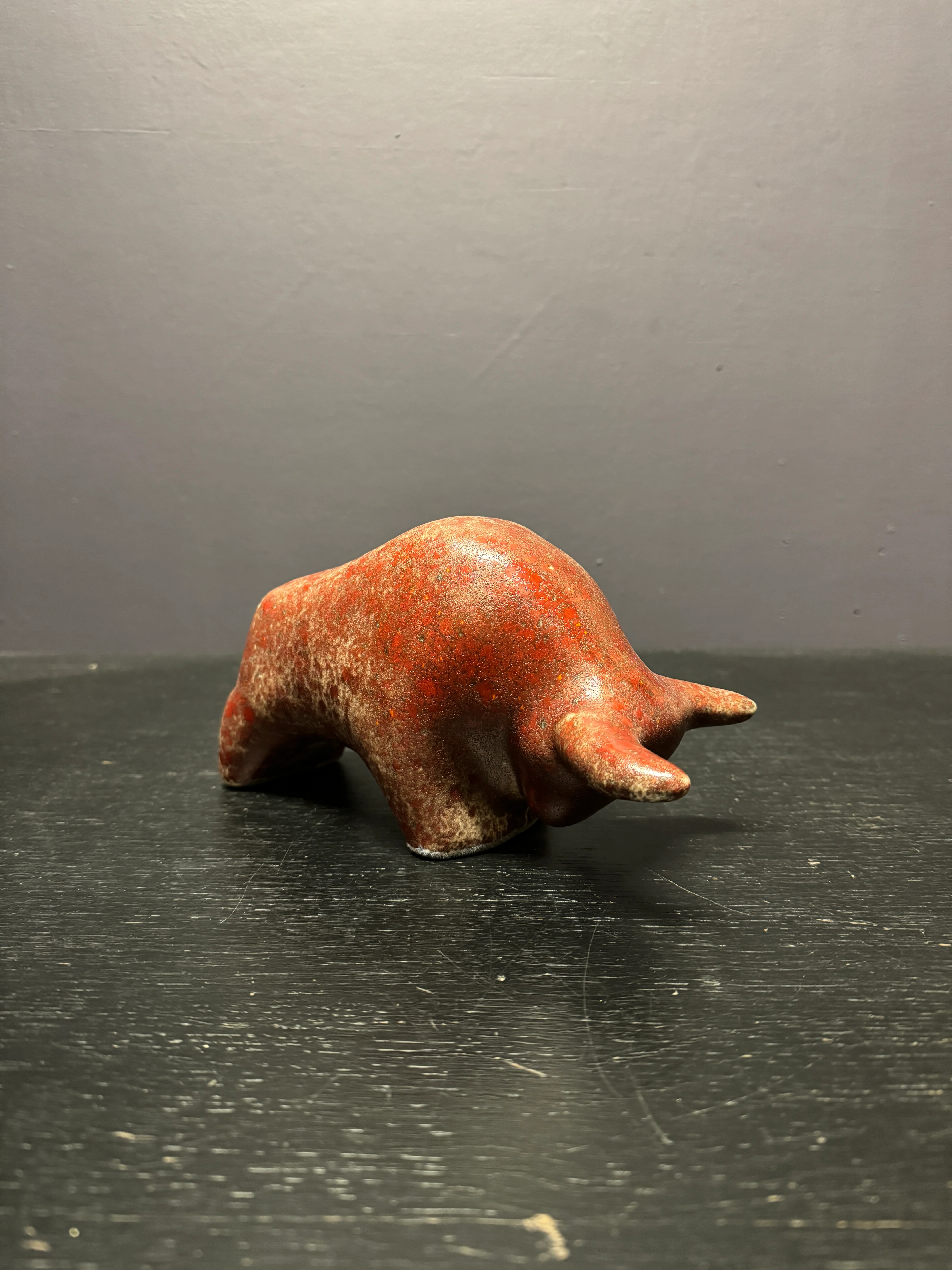Otto Keramik Classic Ceramic Bull West German Pottery Fat Lava - Image 6