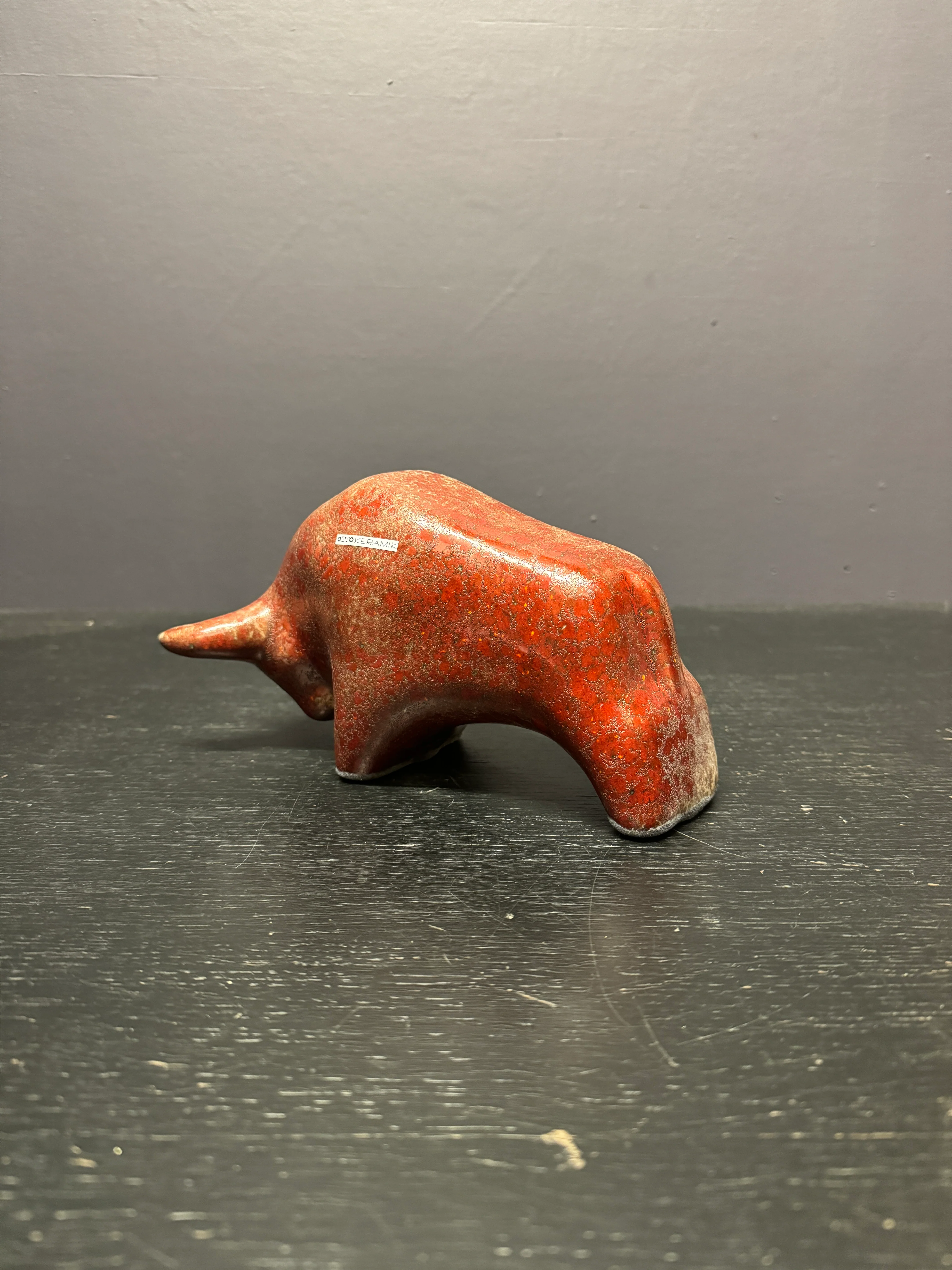 Otto Keramik Classic Ceramic Bull West German Pottery Fat Lava - Image 8
