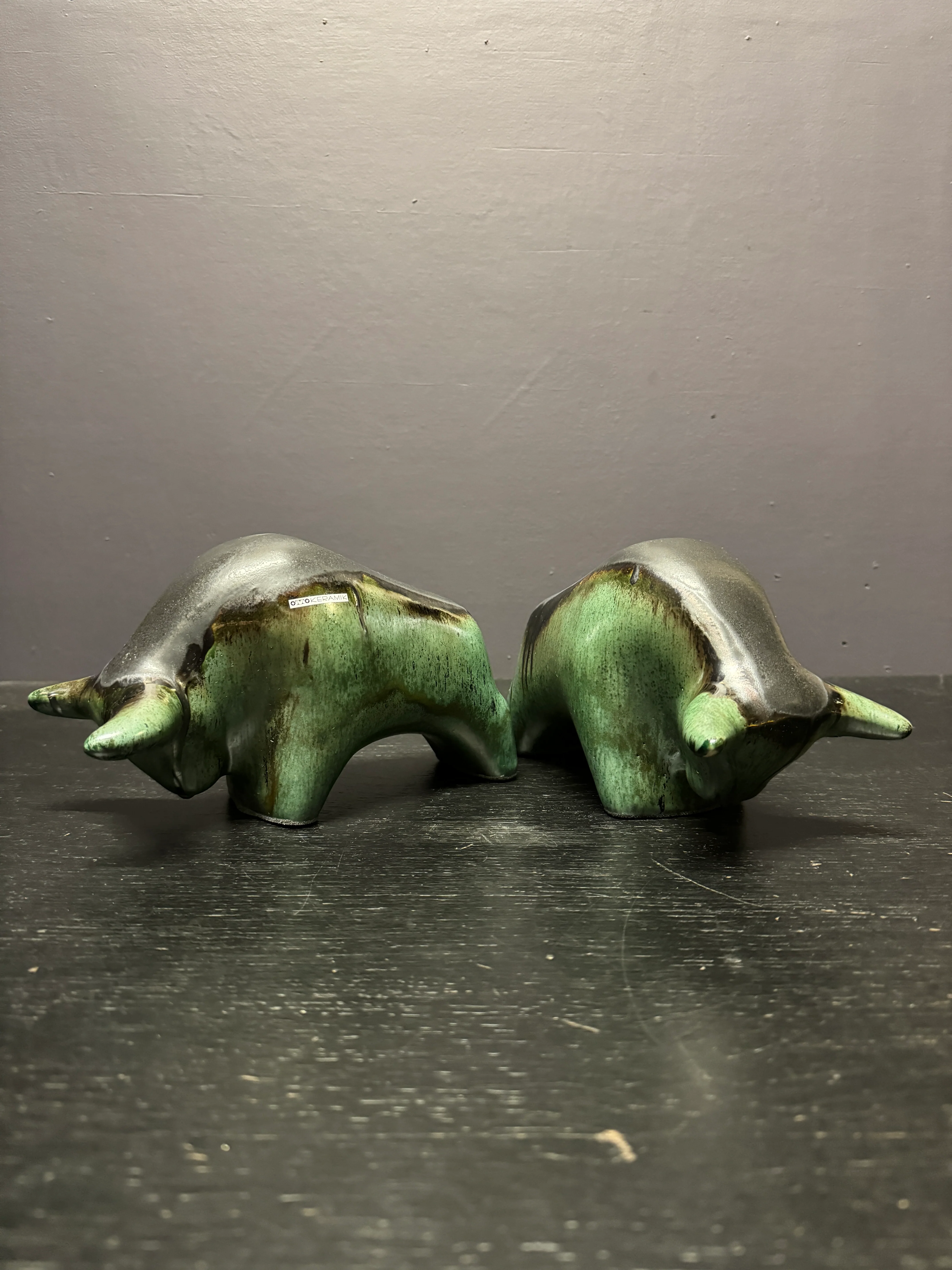Otto Keramik Classic Ceramic Bull West German Pottery Fat Lava - Image 10