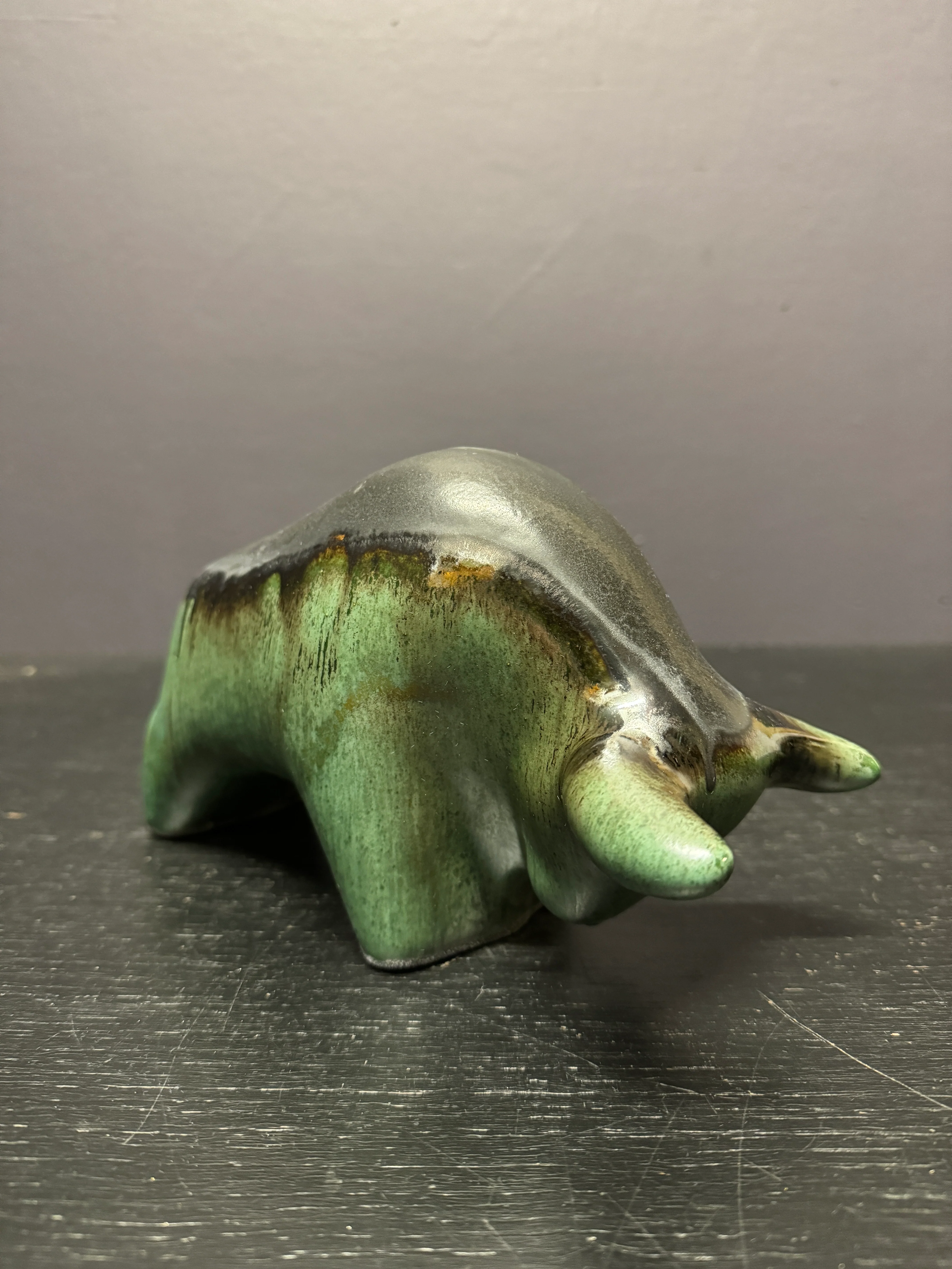 Otto Keramik Classic Ceramic Bull West German Pottery Fat Lava - Image 5