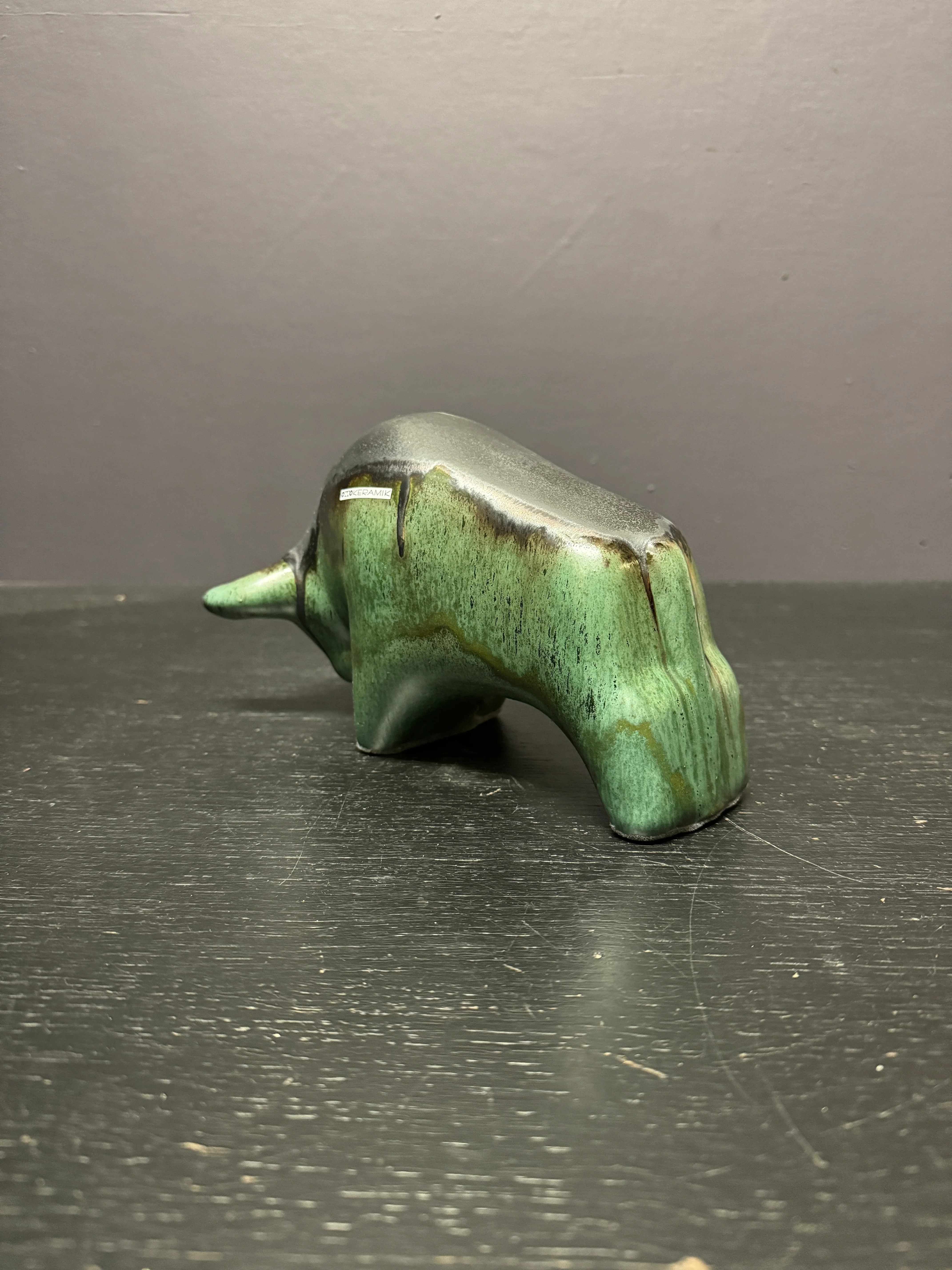 Otto Keramik Classic Ceramic Bull West German Pottery Fat Lava - Image 8