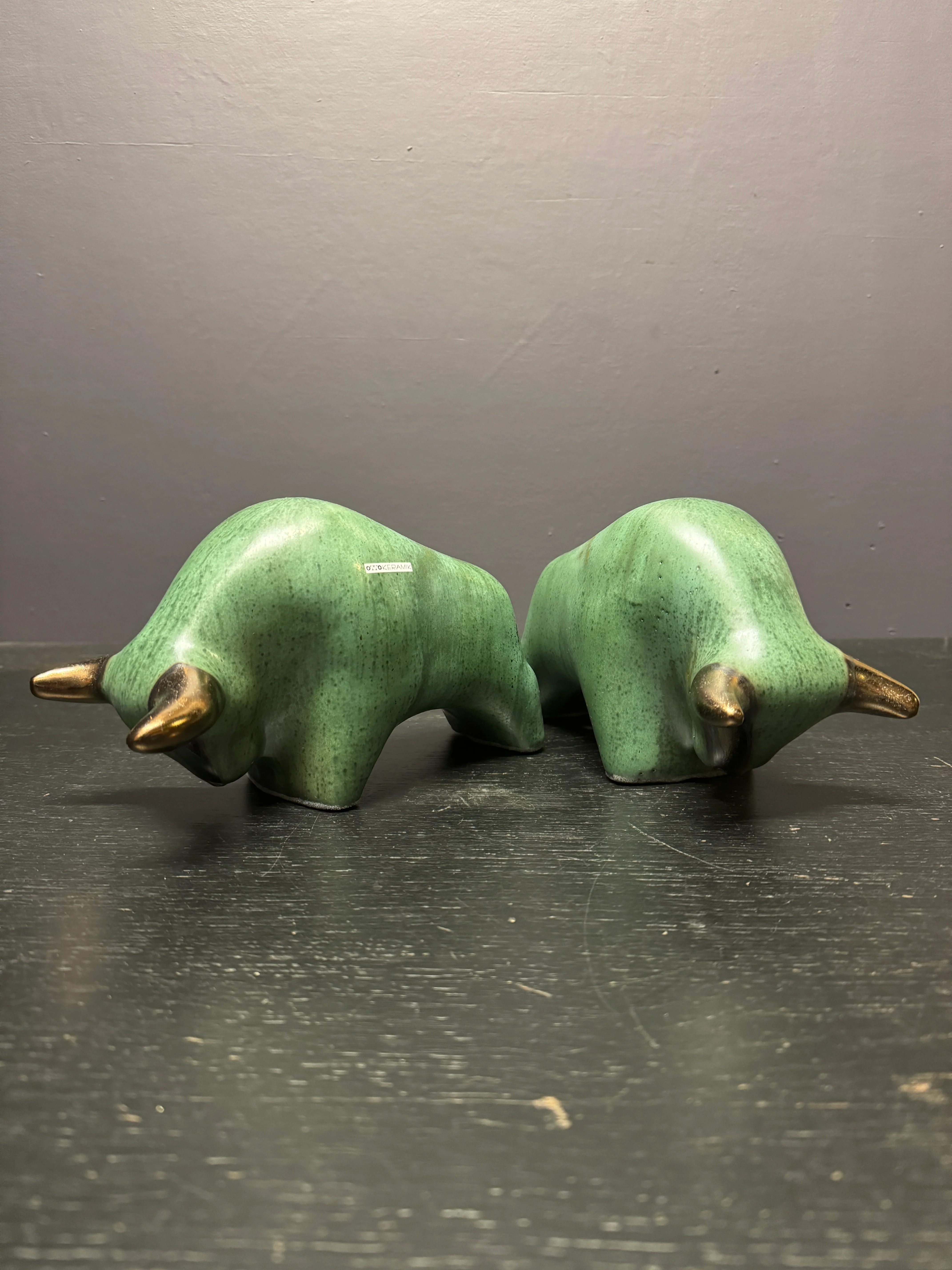 Otto Keramik Classic Ceramic Bull West German Pottery Fat Lava - Image 10