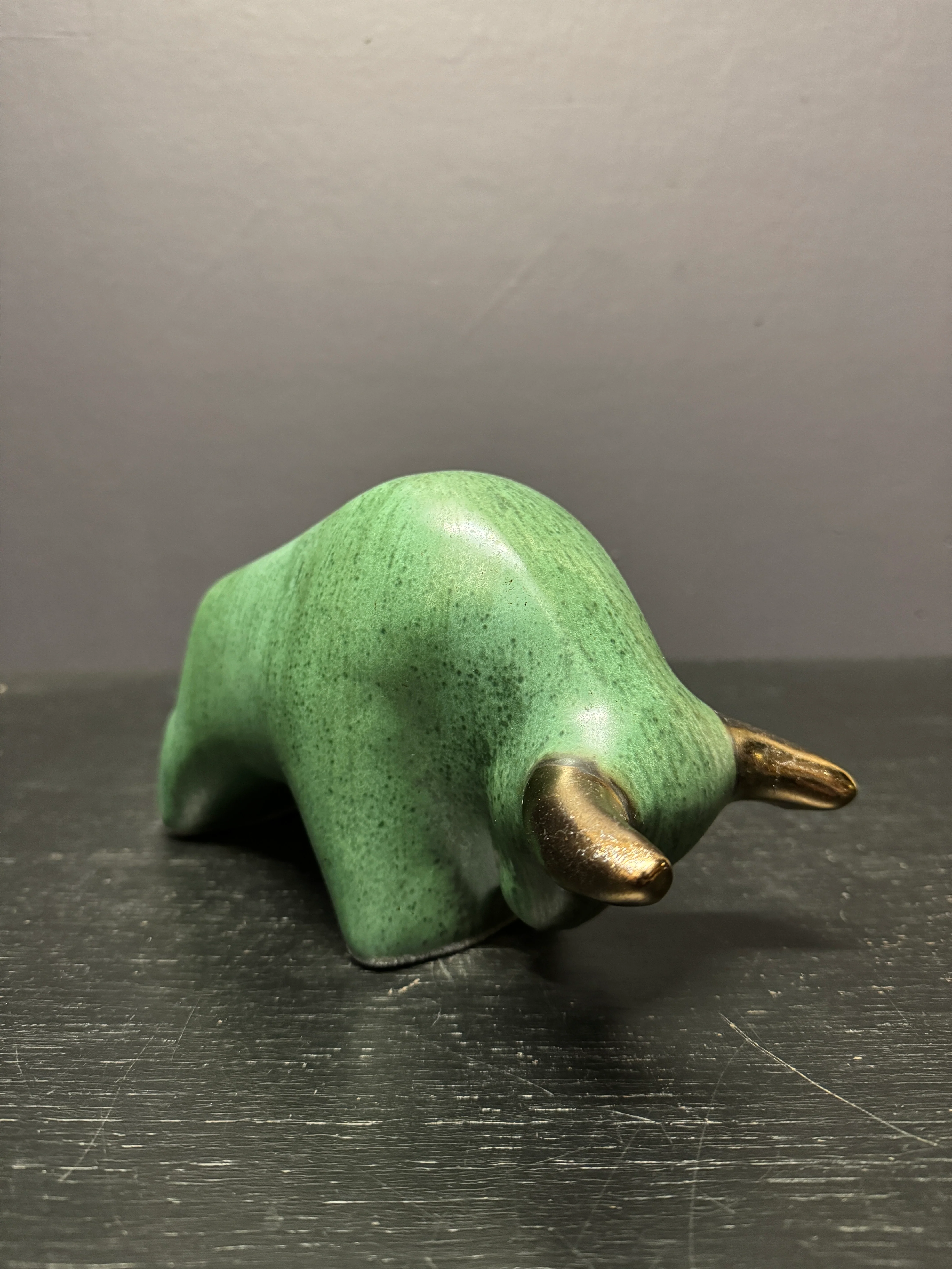 Otto Keramik Classic Ceramic Bull West German Pottery Fat Lava - Image 5
