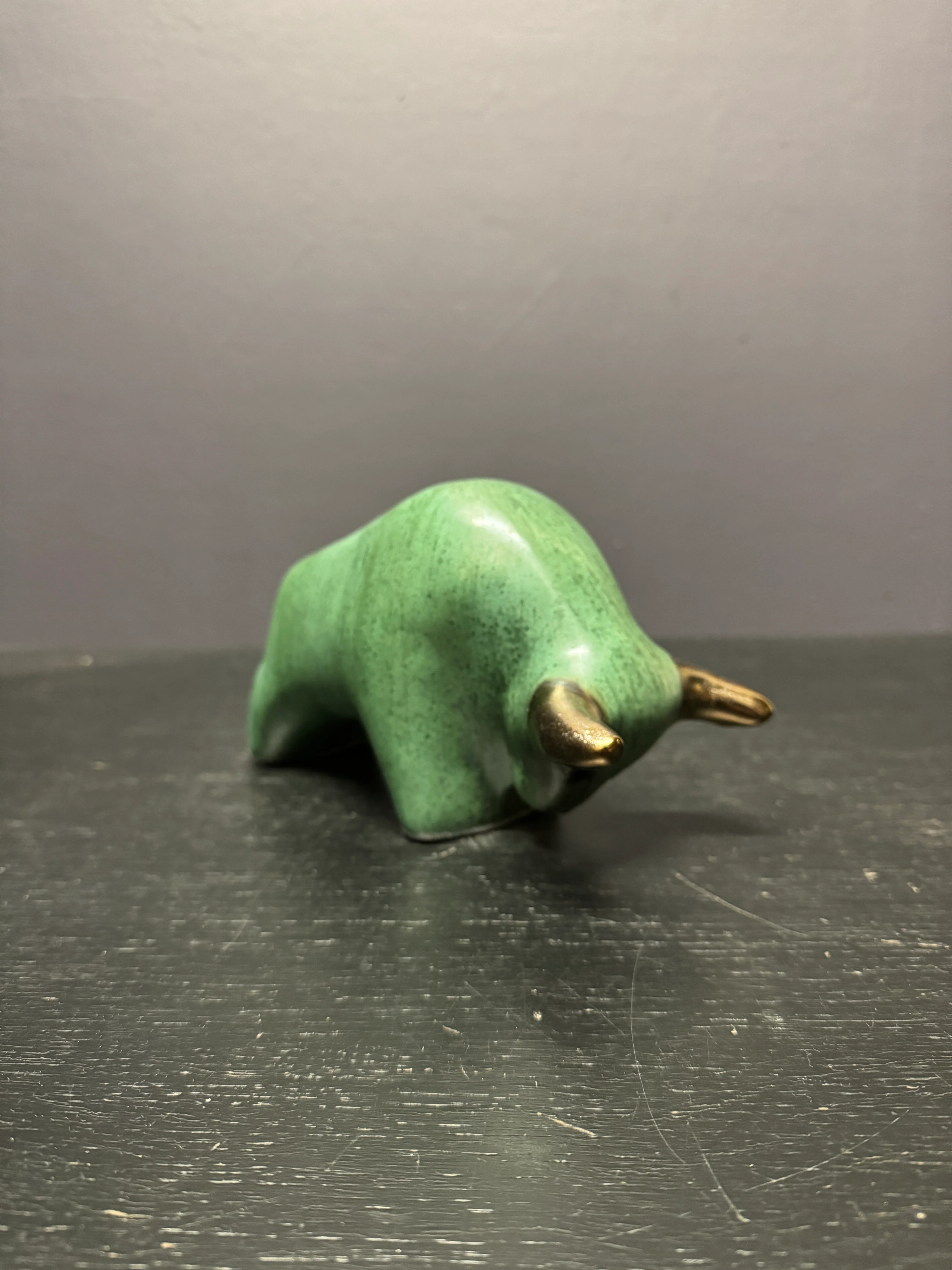 Otto Keramik Classic Ceramic Bull West German Pottery Fat Lava - Image 6