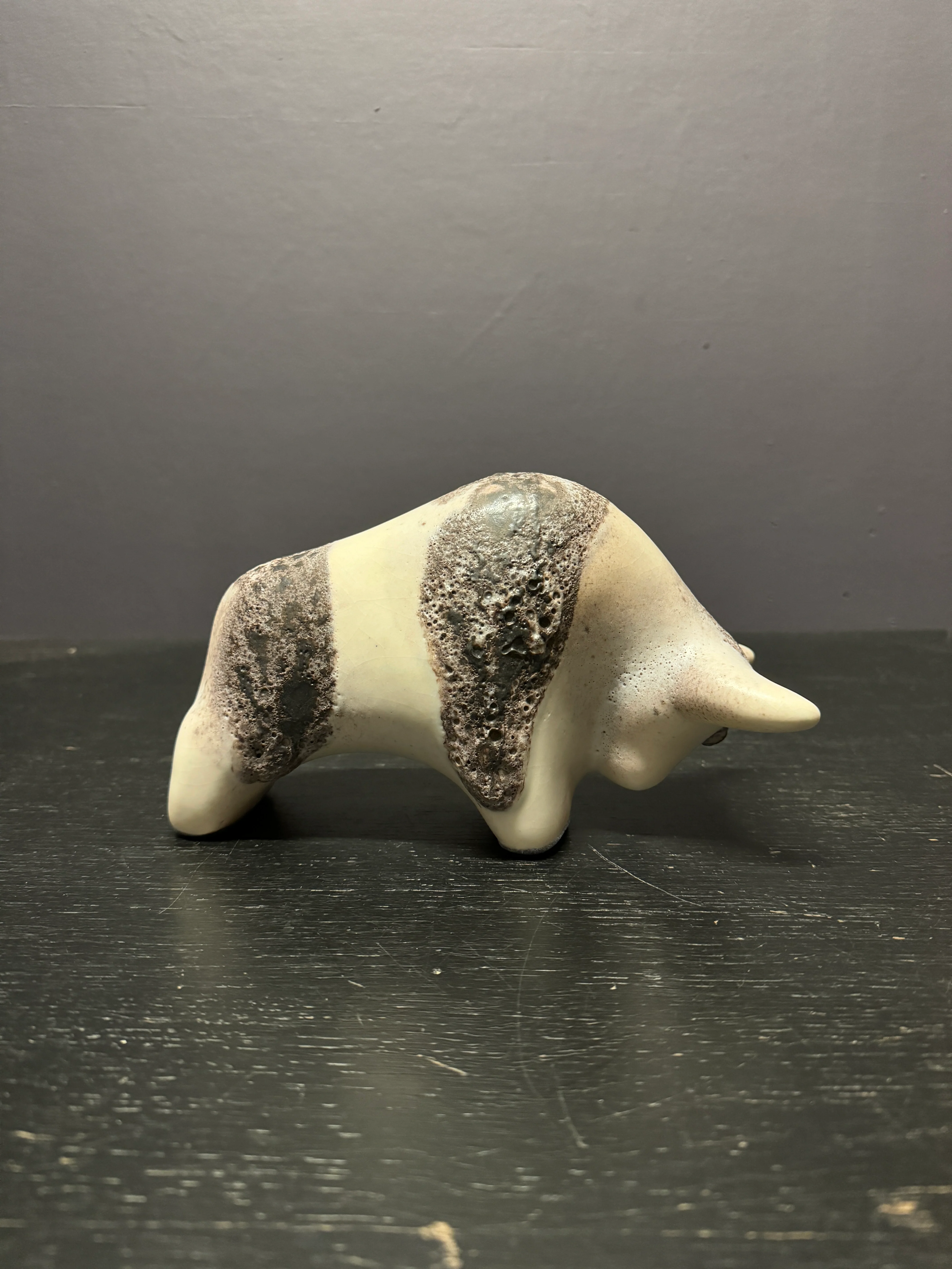 Otto Keramik Classic Ceramic Bull West German Pottery Fat Lava - Image 7
