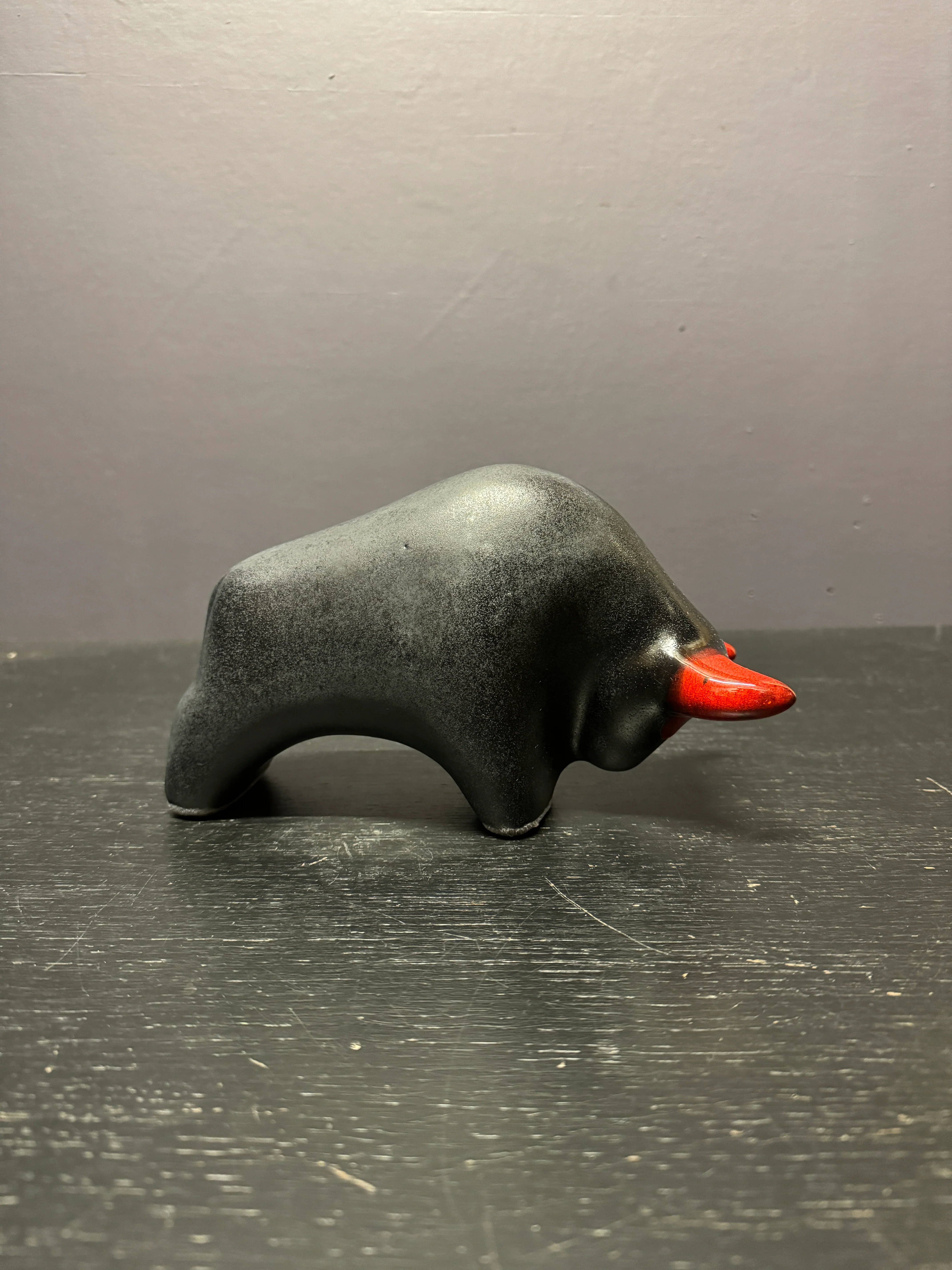 Otto Keramik Classic Ceramic Bull West German Pottery Fat Lava - Image 7