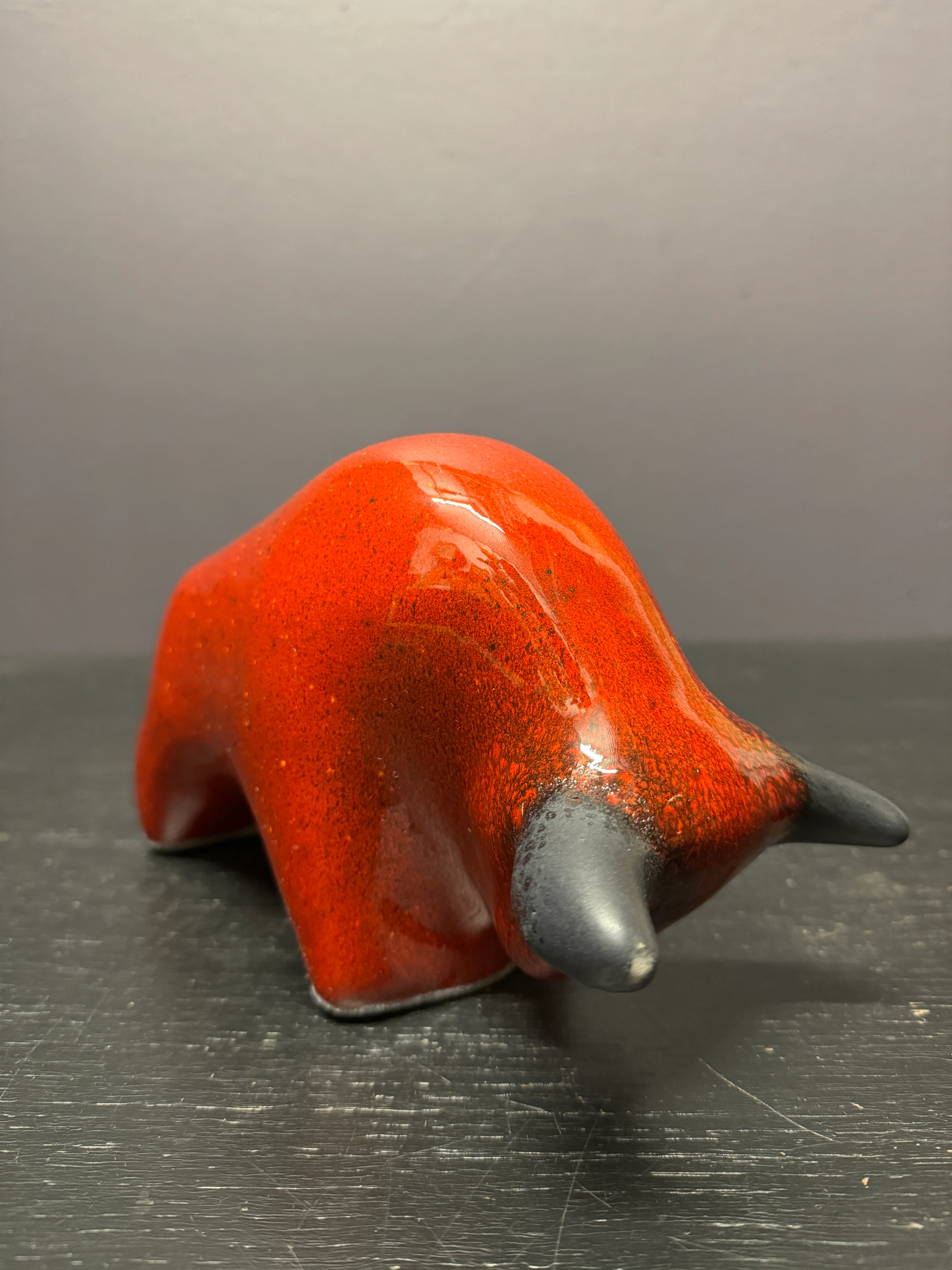 Otto Keramik Classic Ceramic Bull West German Pottery Fat Lava - Image 5