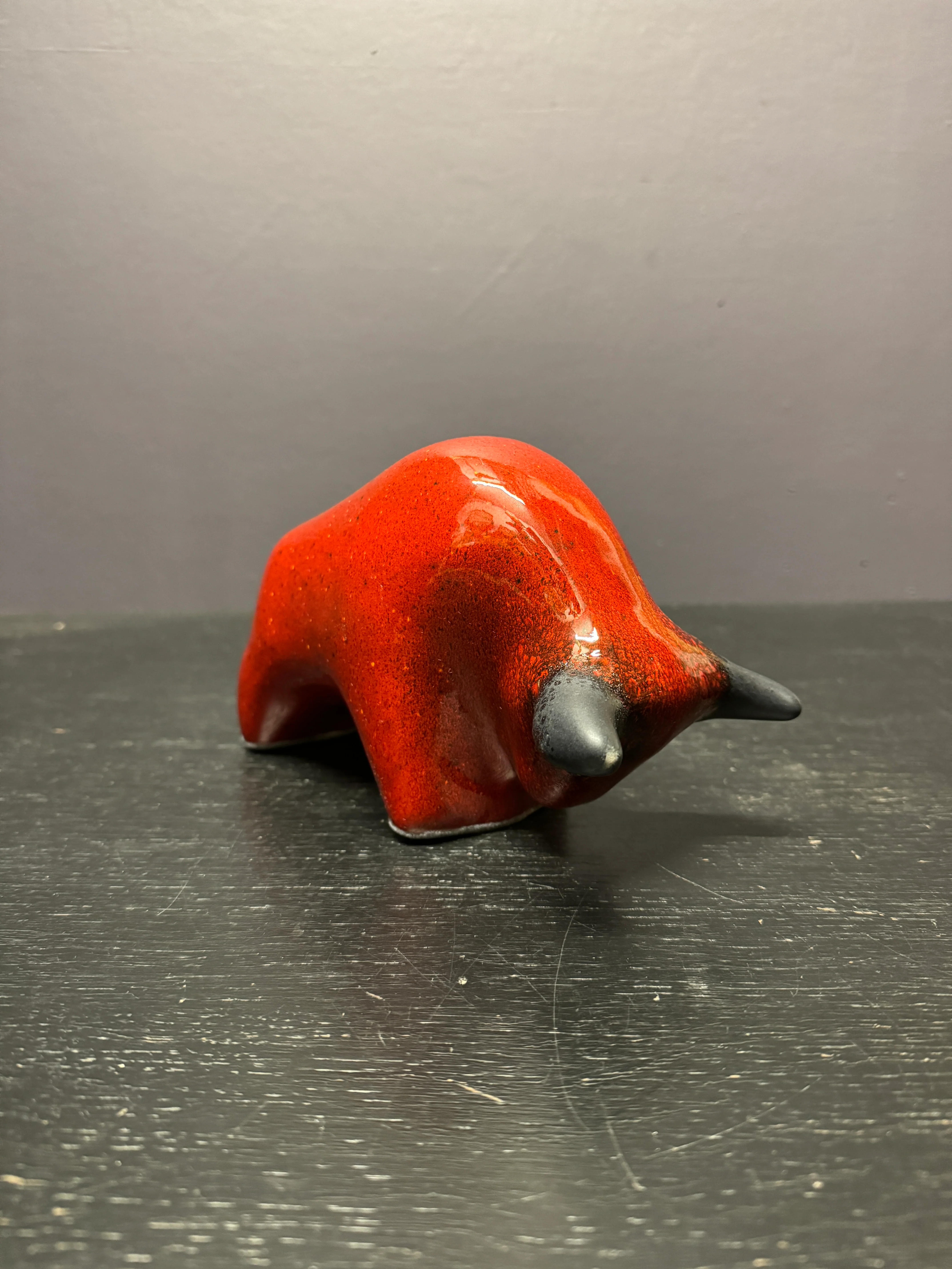Otto Keramik Classic Ceramic Bull West German Pottery Fat Lava - Image 6