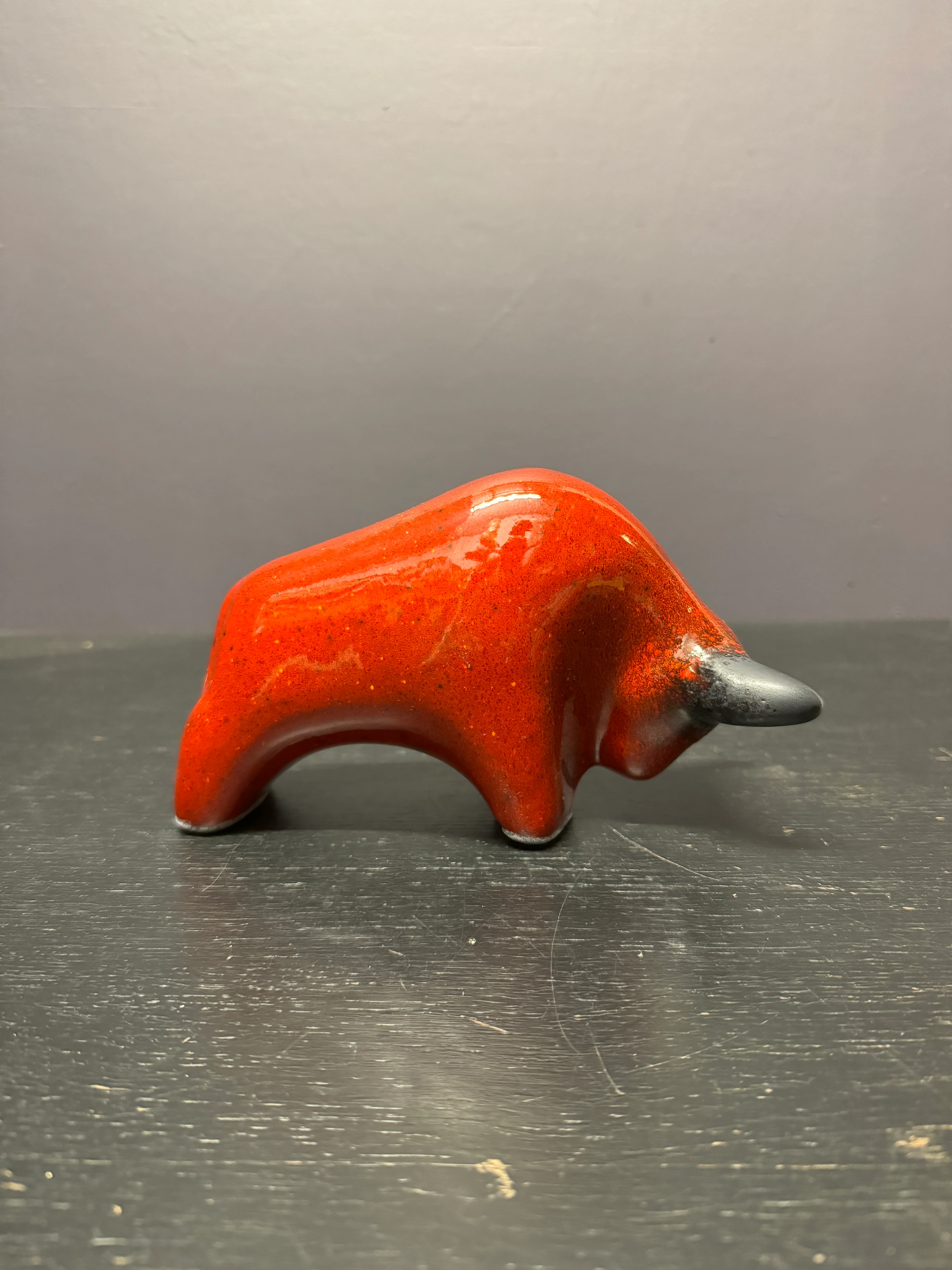 Otto Keramik Classic Ceramic Bull West German Pottery Fat Lava - Image 7