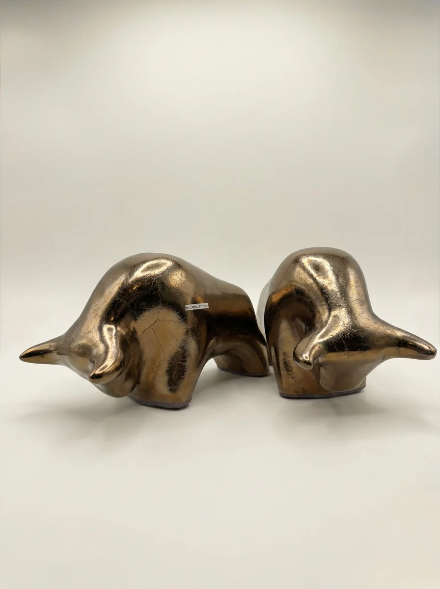 Otto Keramik Classic Ceramic Bull West German Pottery Fat Lava - Image 10