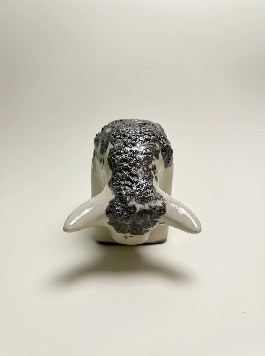 Otto Keramik Classic Ceramic Bull West German Pottery Fat Lava - Image 4