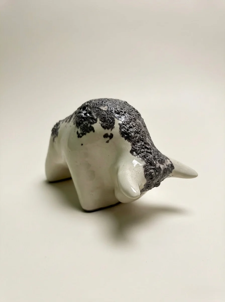 Otto Keramik Classic Ceramic Bull West German Pottery Fat Lava - Image 6