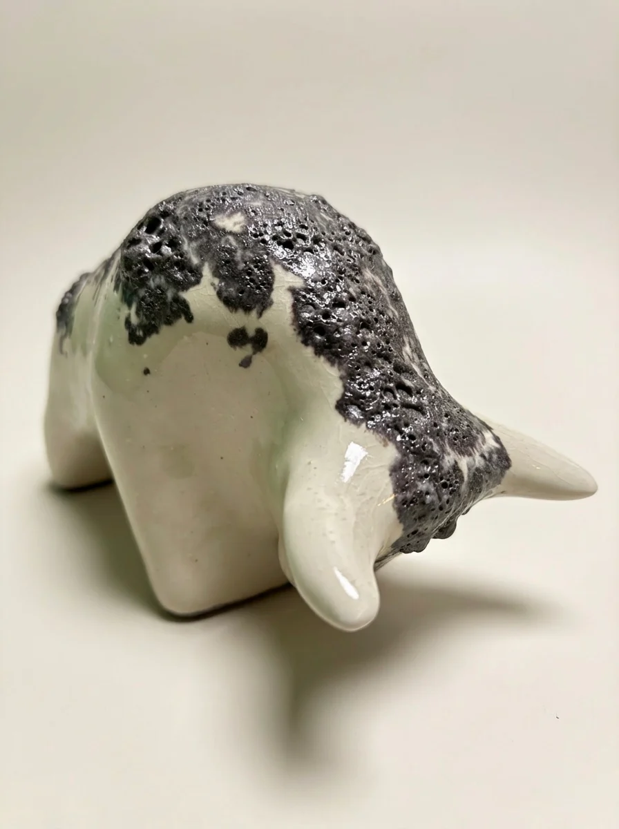 Otto Keramik Classic Ceramic Bull West German Pottery Fat Lava - Image 7