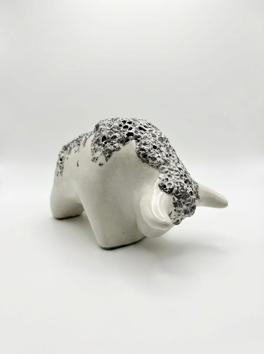 Otto Keramik Classic Ceramic Bull West German Pottery Fat Lava - Image 6