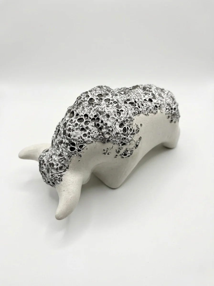 Otto Keramik Classic Ceramic Bull West German Pottery Fat Lava - Image 8