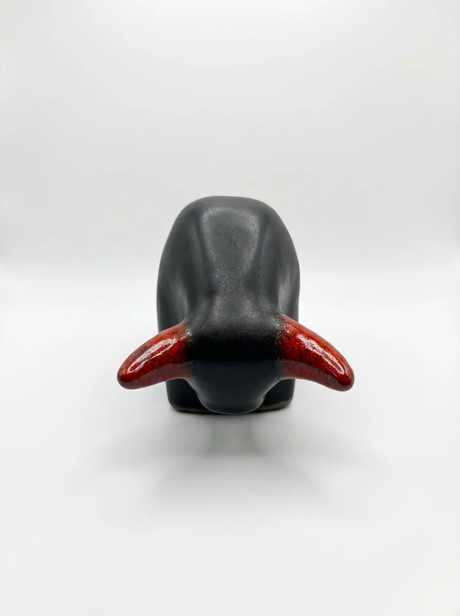 Otto Keramik Classic Ceramic Bull West German Pottery Fat Lava - Image 4