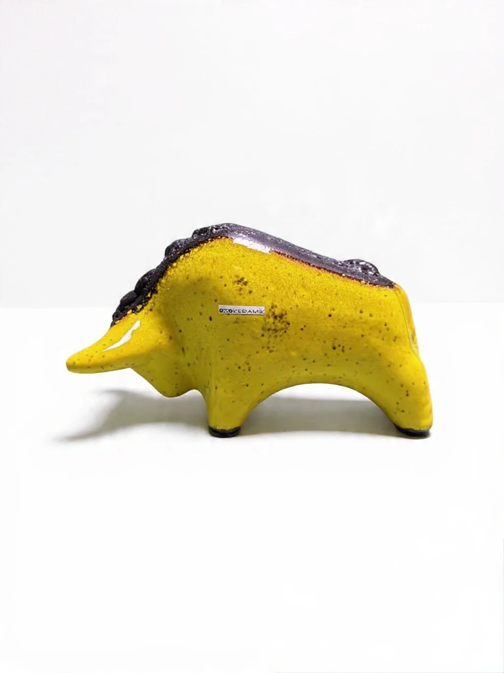Otto Keramik Classic Ceramic Bull West German Pottery Fat Lava