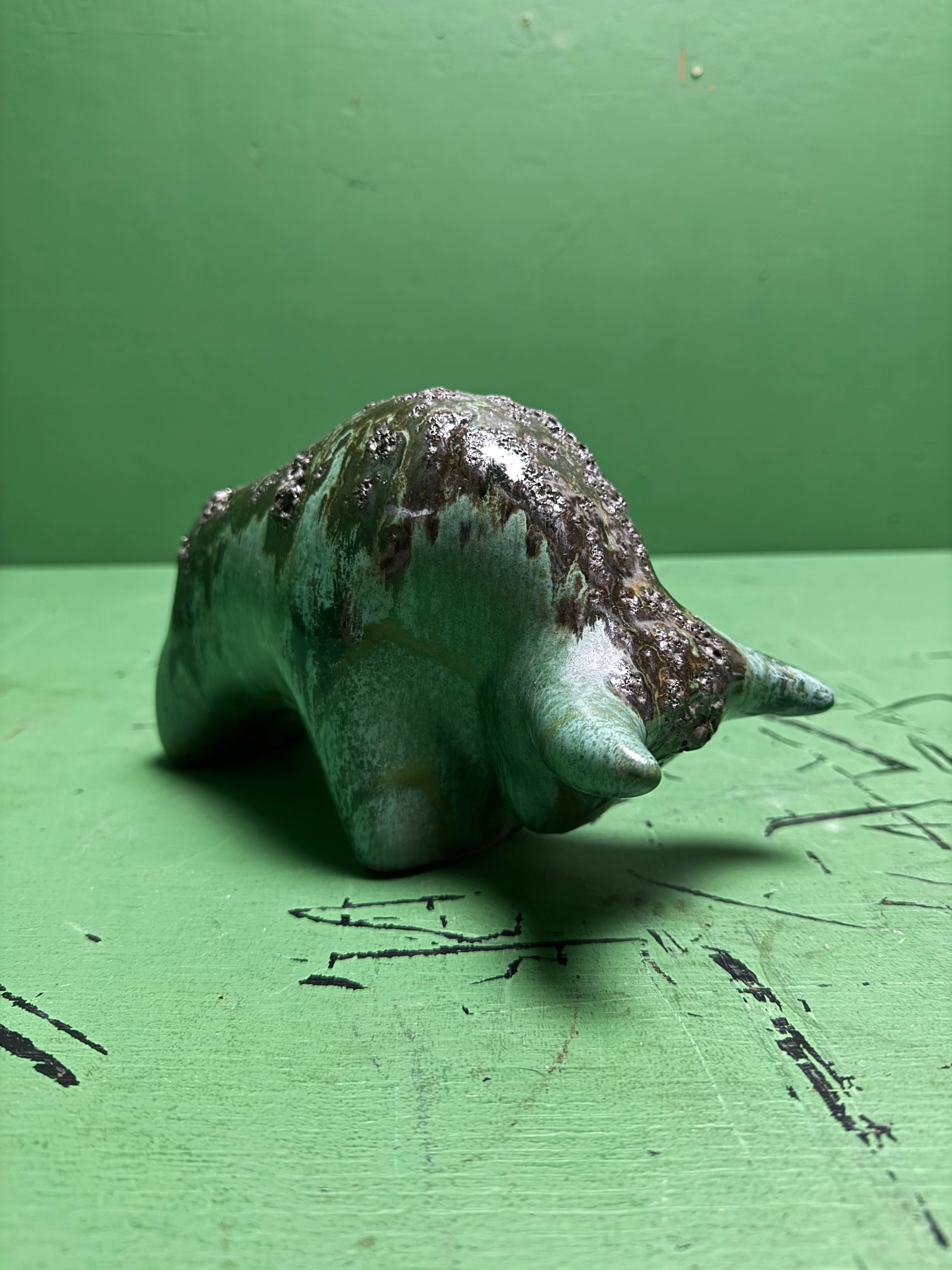 Otto Keramik Classic Ceramic Bull West German Pottery Fat Lava - Image 6