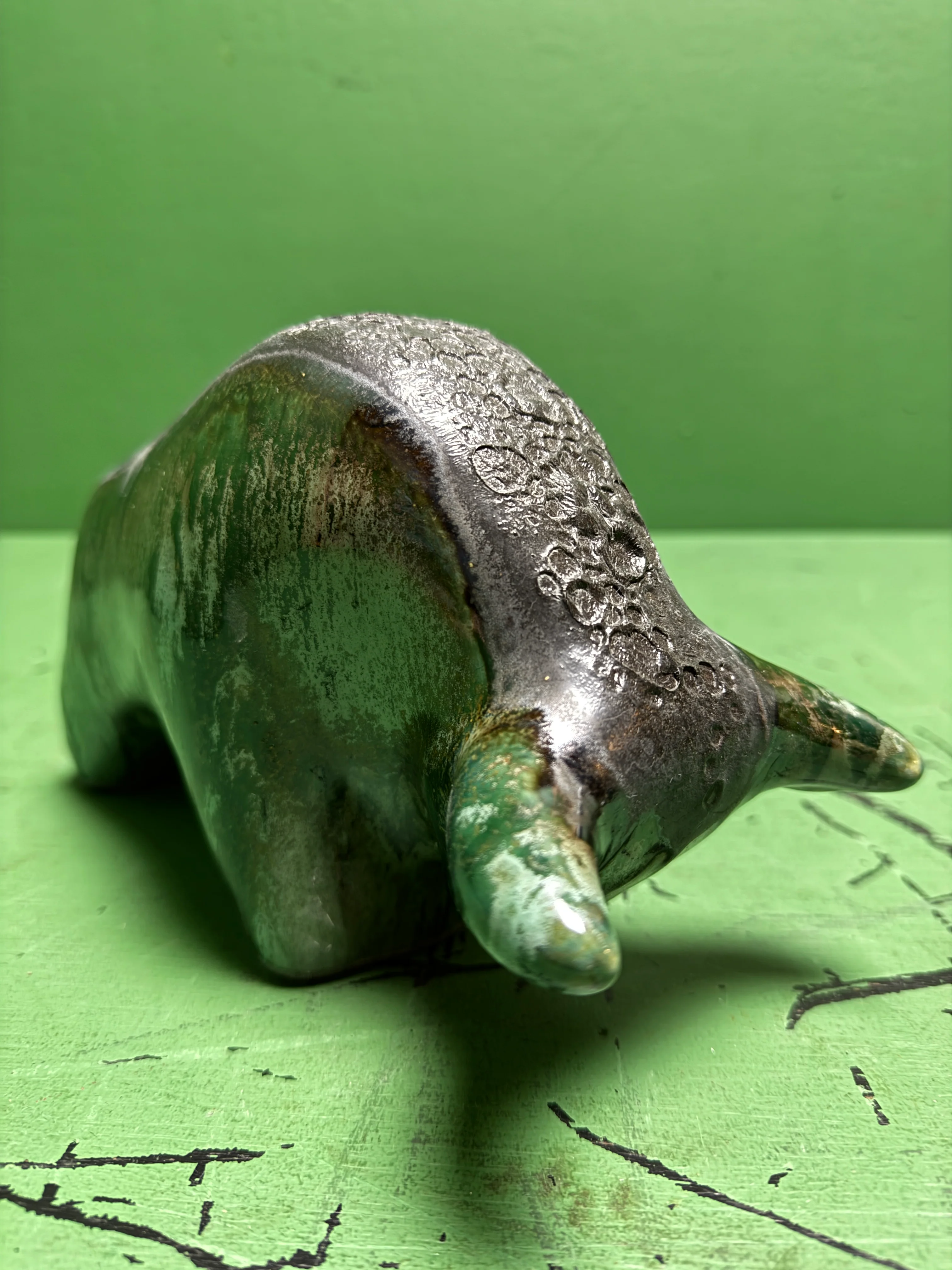Otto Keramik Classic Ceramic Bull West German Pottery Fat Lava - Image 5