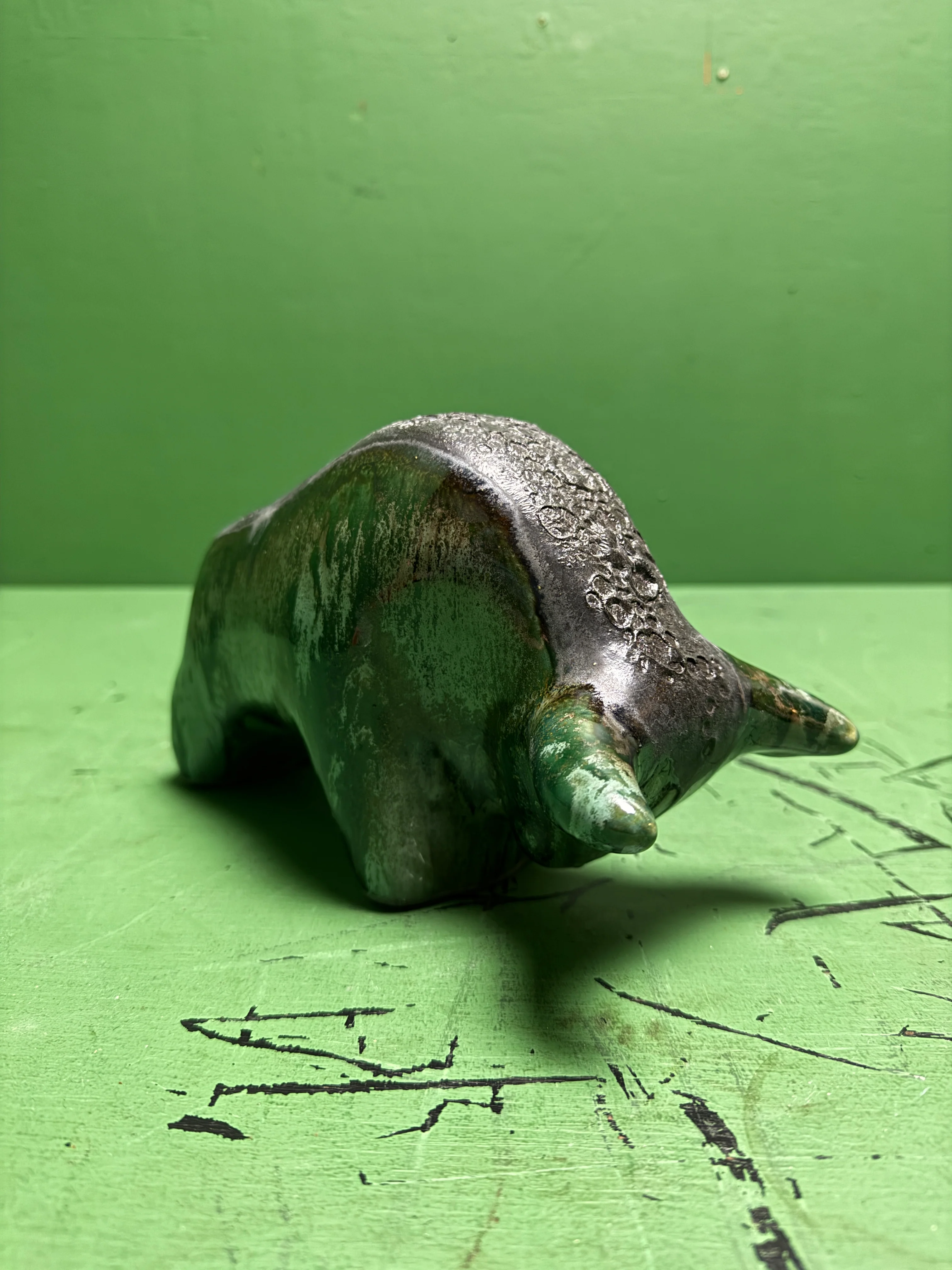 Otto Keramik Classic Ceramic Bull West German Pottery Fat Lava - Image 6