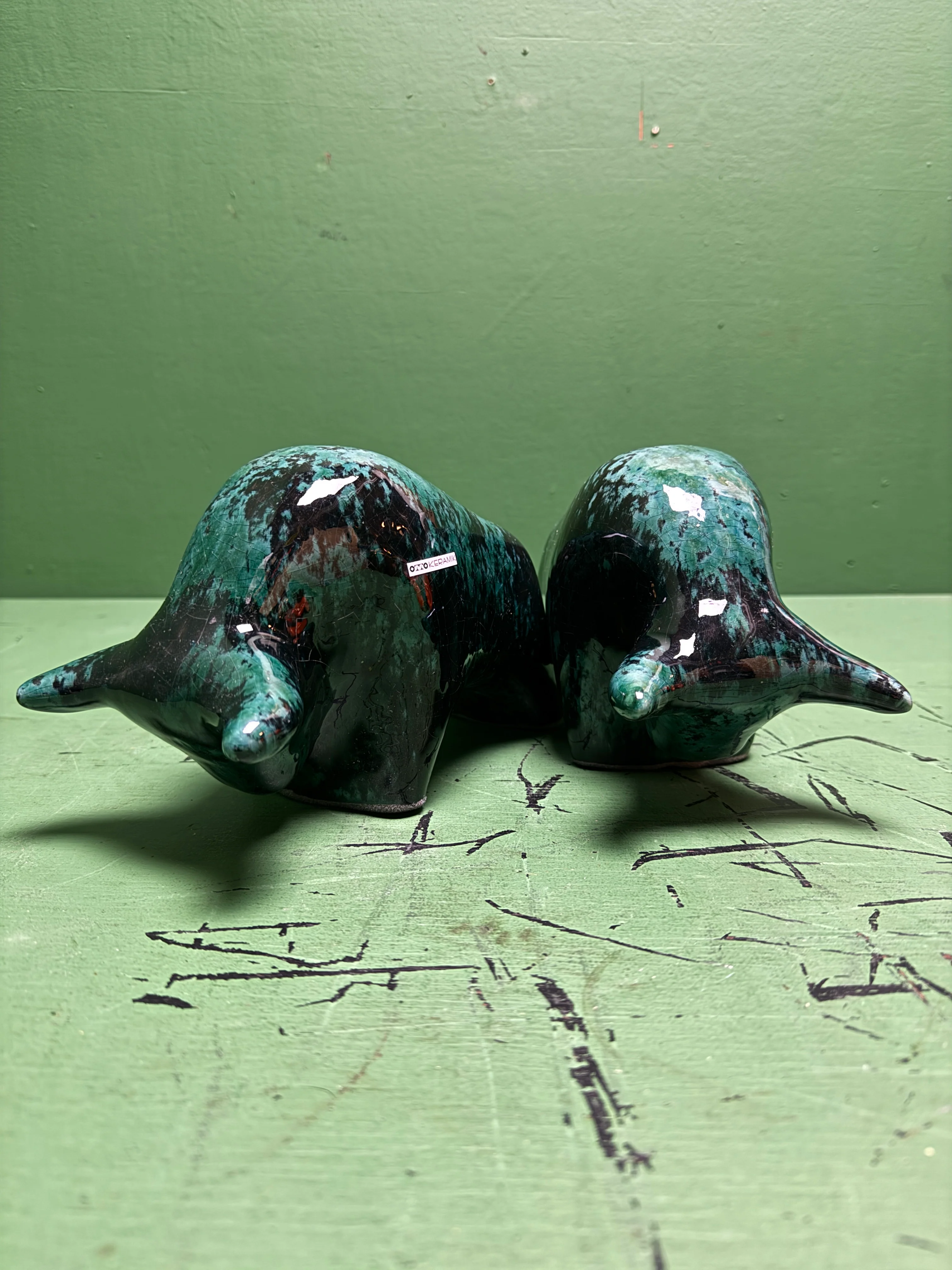 Otto Keramik Classic Ceramic Bull West German Pottery Fat Lava - Image 10