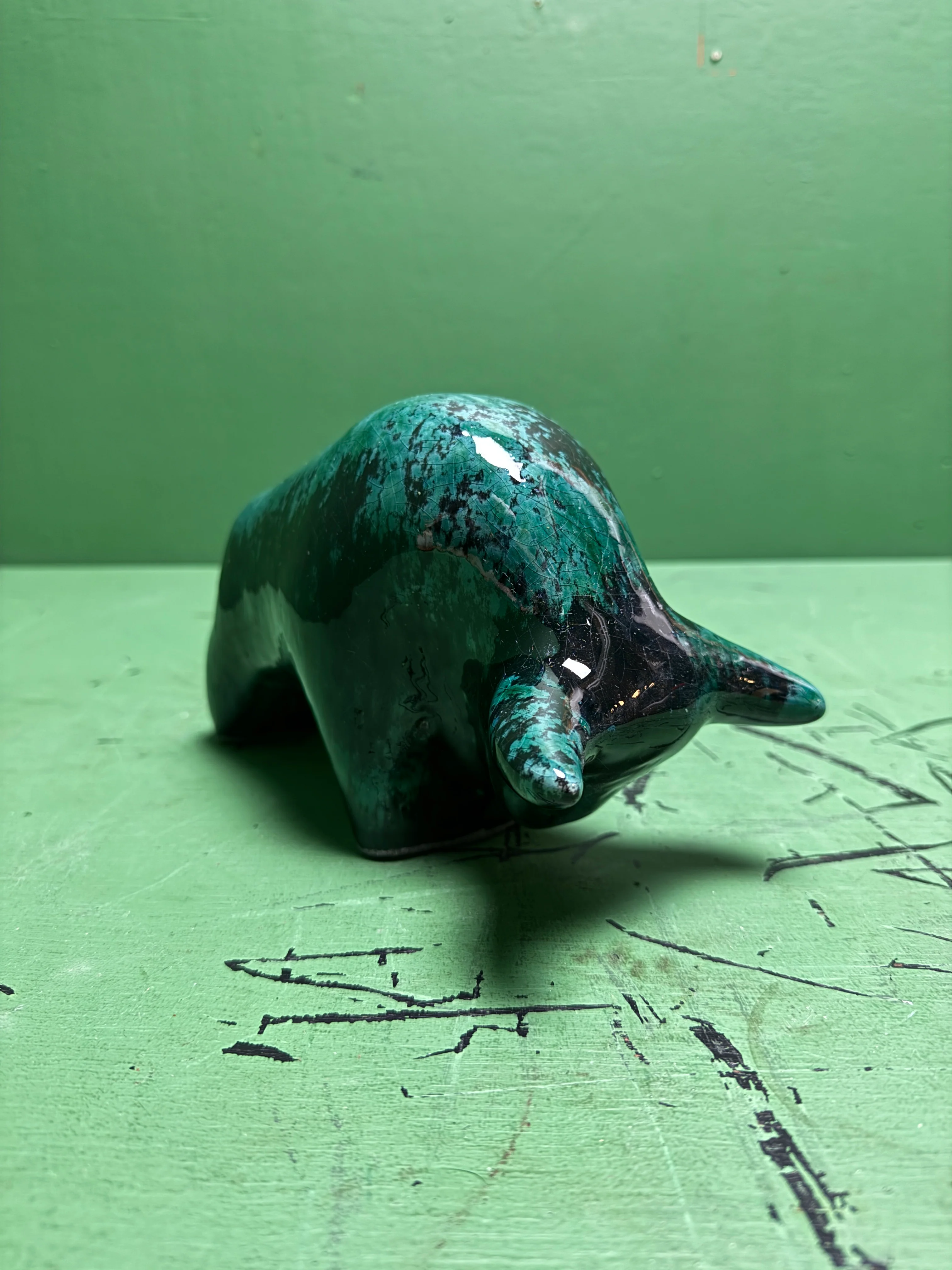 Otto Keramik Classic Ceramic Bull West German Pottery Fat Lava - Image 6