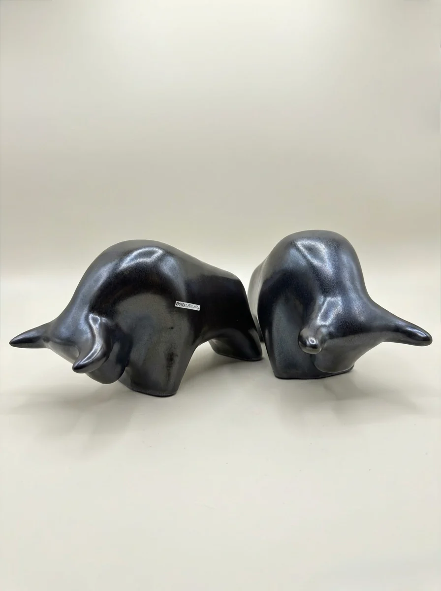 Otto Keramik Classic Ceramic Bull West German Pottery Fat Lava - Image 10