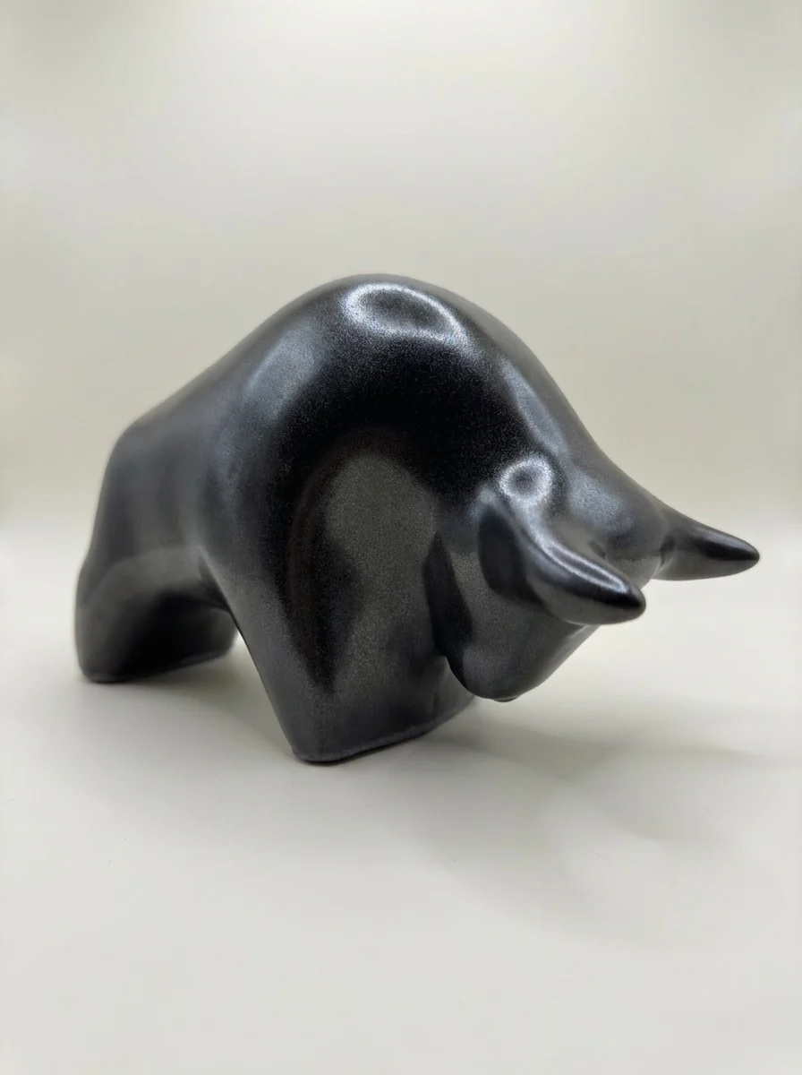 Otto Keramik Classic Ceramic Bull West German Pottery Fat Lava - Image 6
