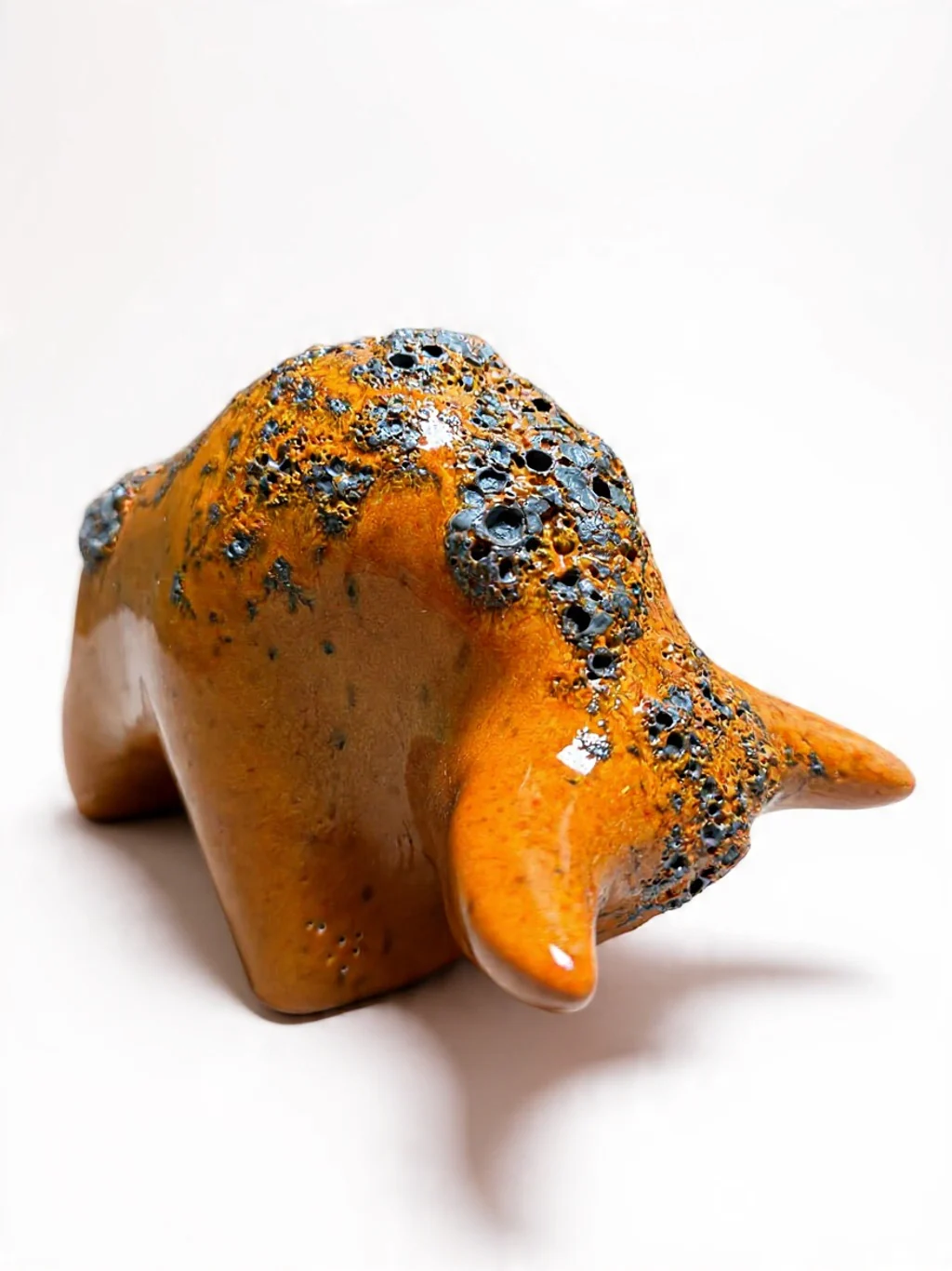 Otto Keramik Classic Ceramic Bull West German Pottery Fat Lava - Image 3