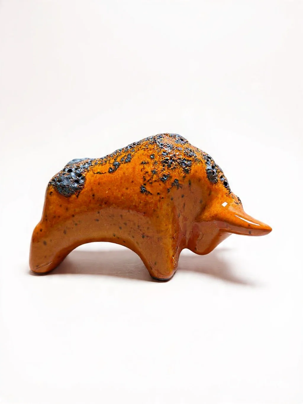 Otto Keramik Classic Ceramic Bull West German Pottery Fat Lava - Image 5