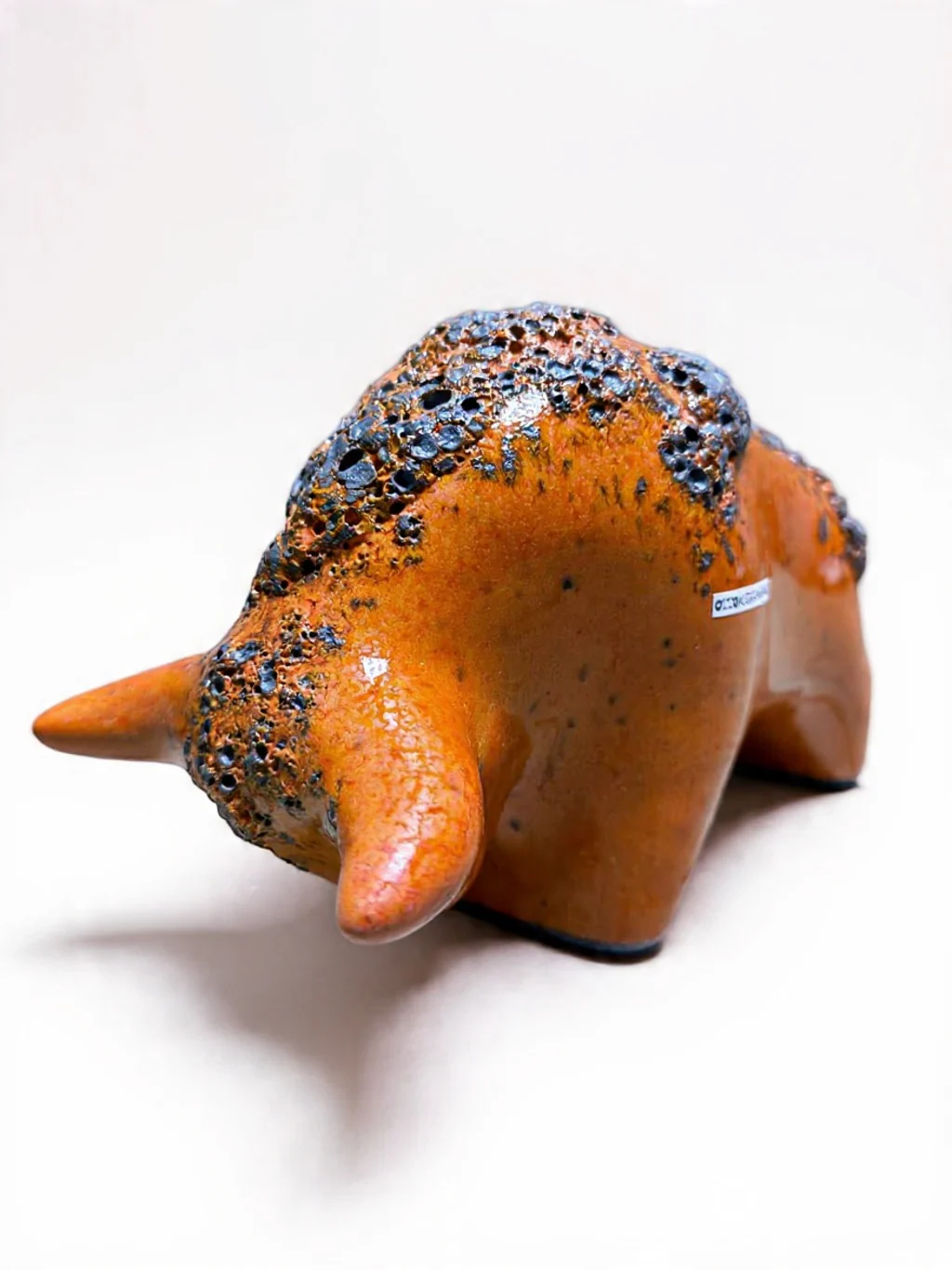 Otto Keramik Classic Ceramic Bull West German Pottery Fat Lava - Image 7