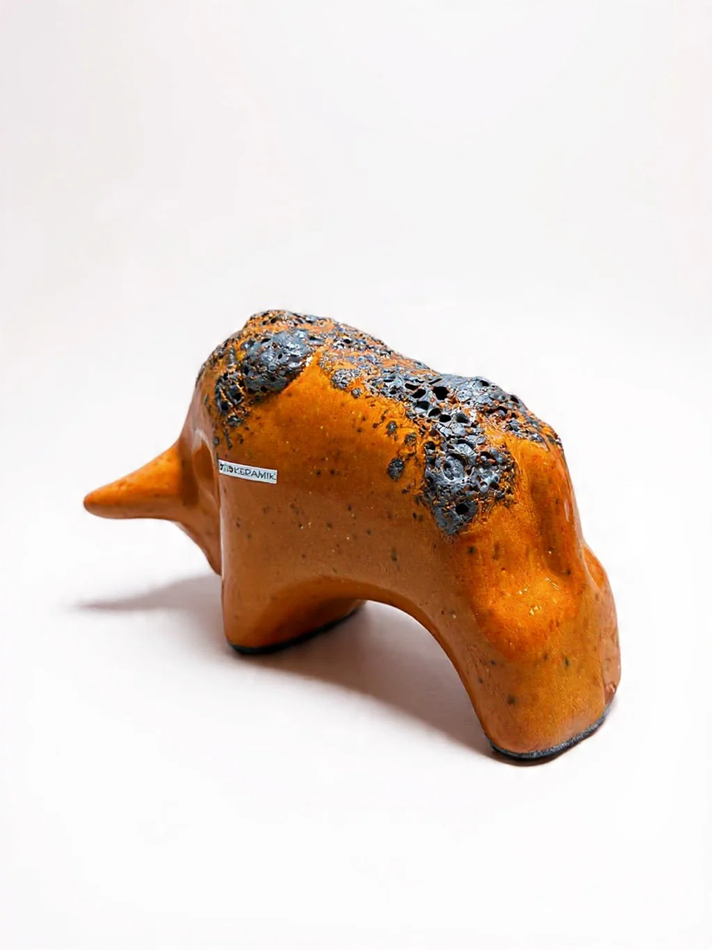Otto Keramik Classic Ceramic Bull West German Pottery Fat Lava - Image 8