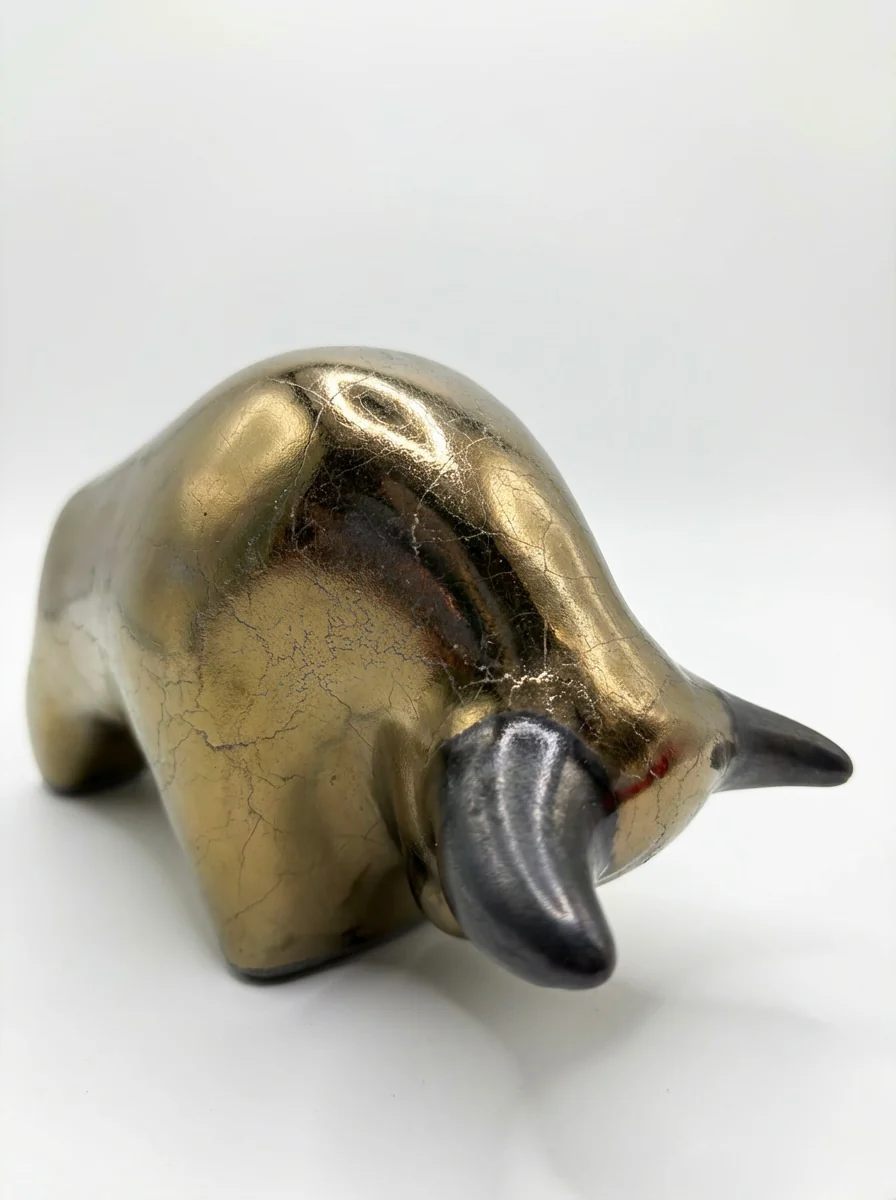 Otto Keramik Classic Ceramic Bull West German Pottery Fat Lava - Image 7