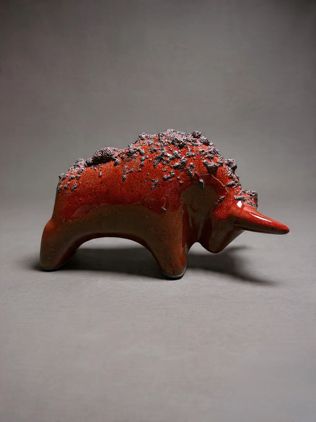Otto Keramik Classic Ceramic Bull West German Pottery Fat Lava - Image 5
