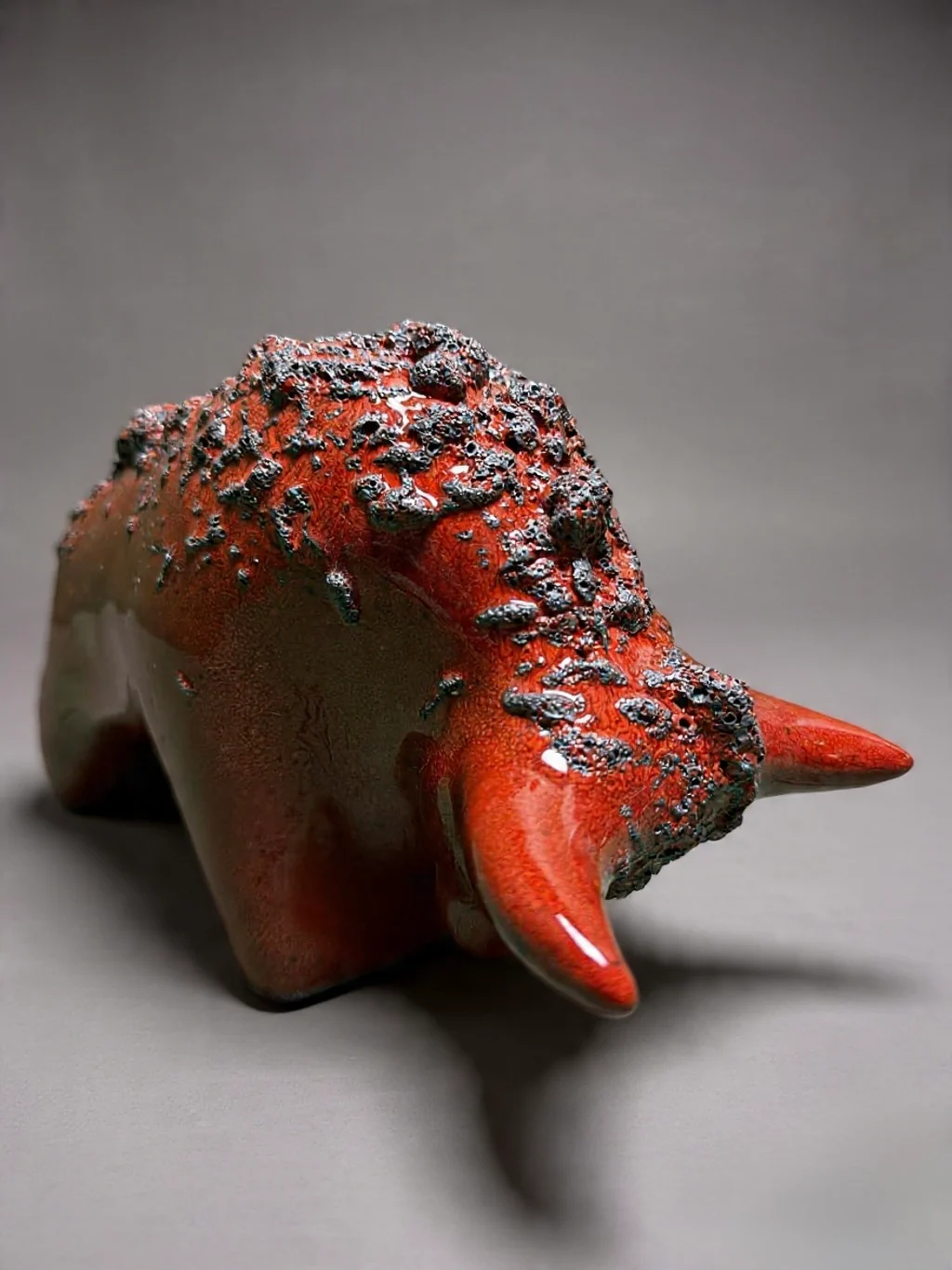 Otto Keramik Classic Ceramic Bull West German Pottery Fat Lava - Image 7