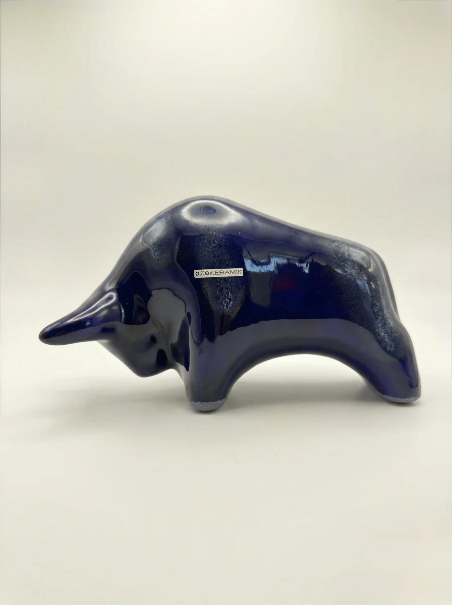 Otto Keramik Classic Ceramic Bull West German Pottery Fat Lava